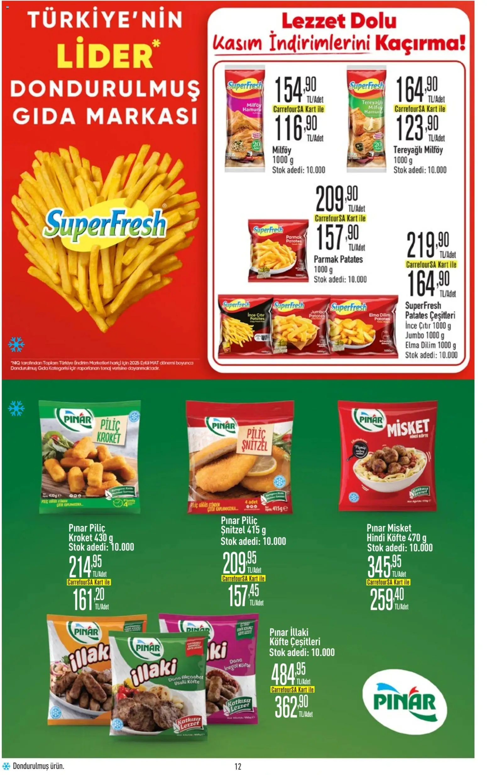 CarrefourSA Katalog - 06.11.2025 tarihinden itibaren geçerlidir | Sayfa: 12 | Ürünler: Elma, Patates, Piliç