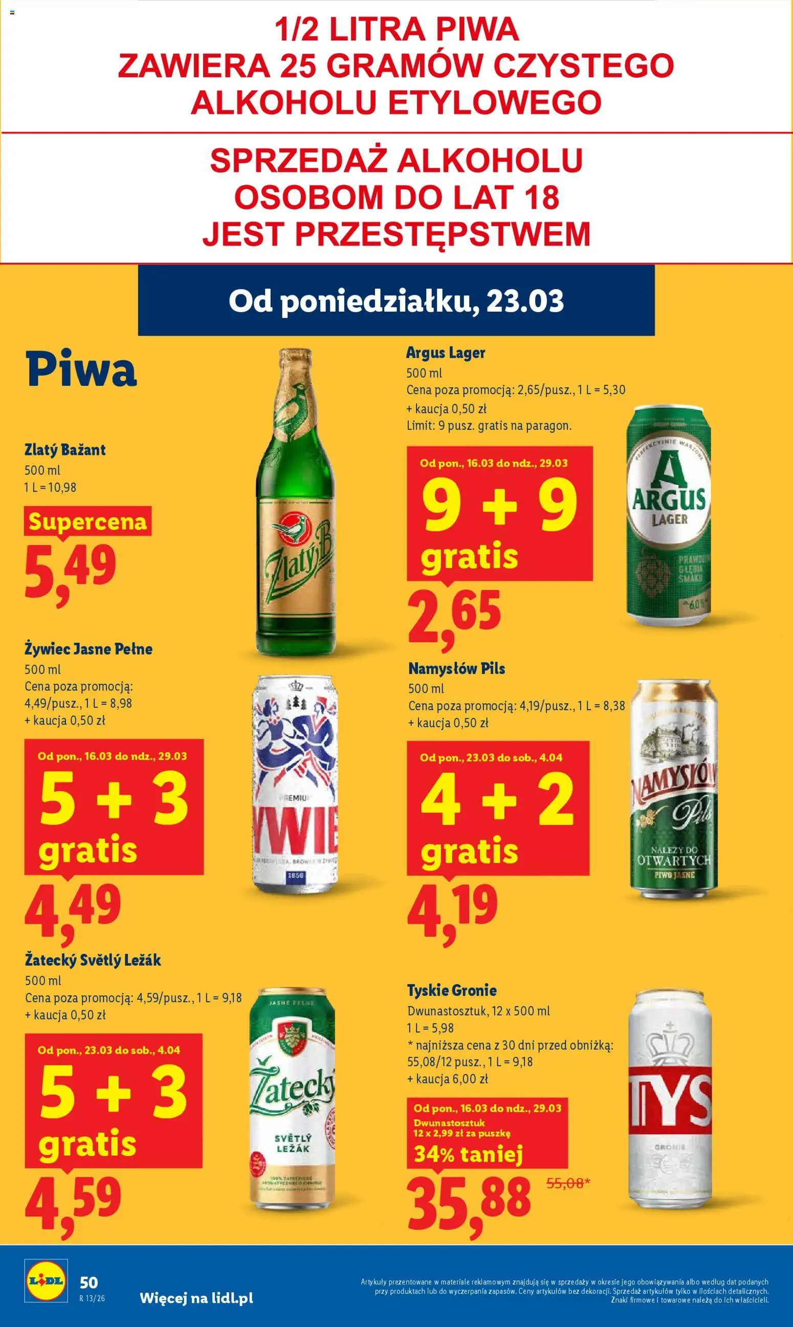 Lidl gazetka od 23.03.2026 | Strona: 50