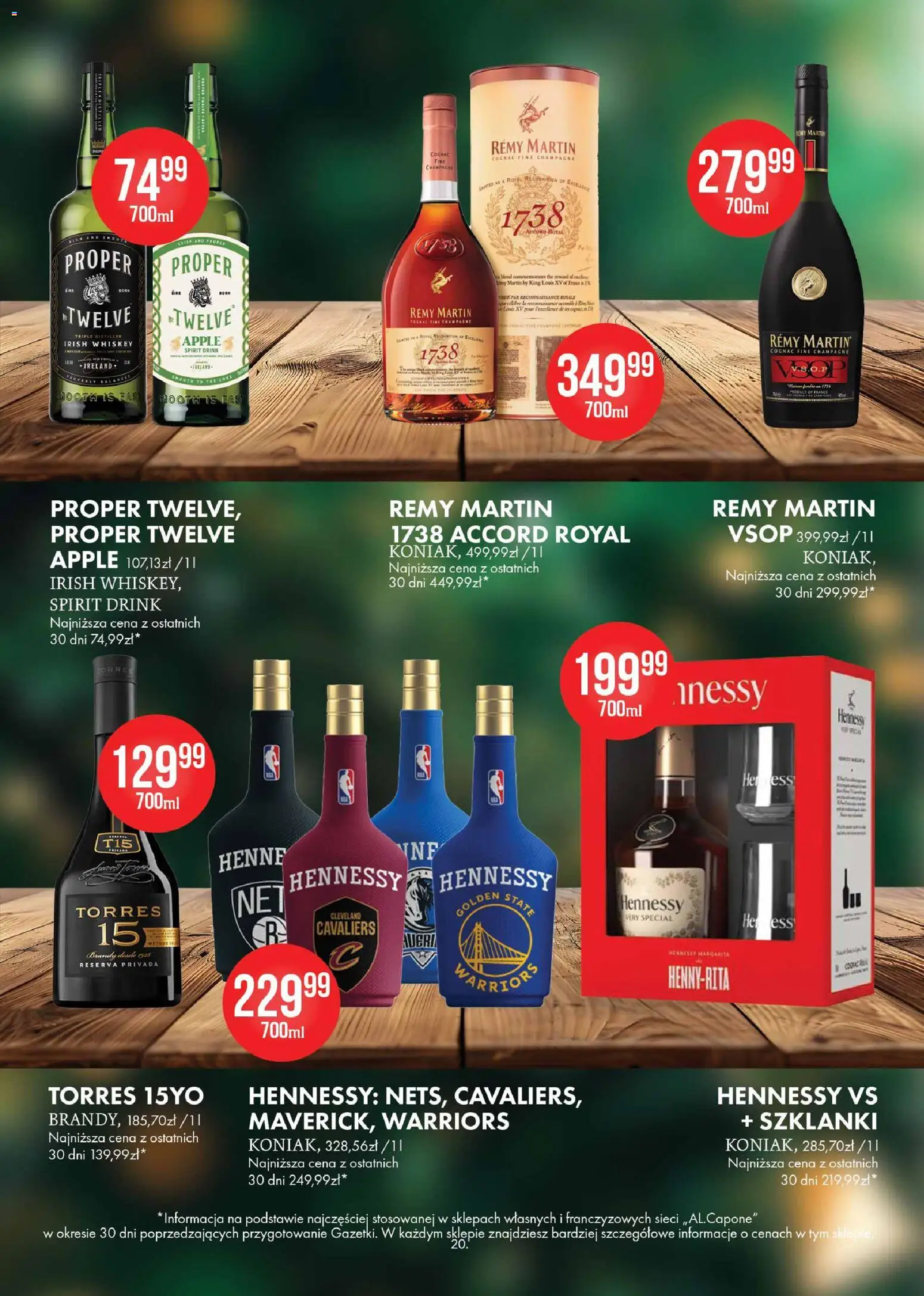 Al.Capone Gazetka od 13.11.2025 | Strona: 20 | Produkty: Hennessy, Champagne, Szklanki