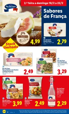 Pré-visualização Duc de Coeur Massa Folhada com Fiambre e Queijo Emmental, Emb. 4x100 g válido de 16.02.2026 | Página: 8 | Produtos: Massa folhada, Batata, Queijo, Massa
