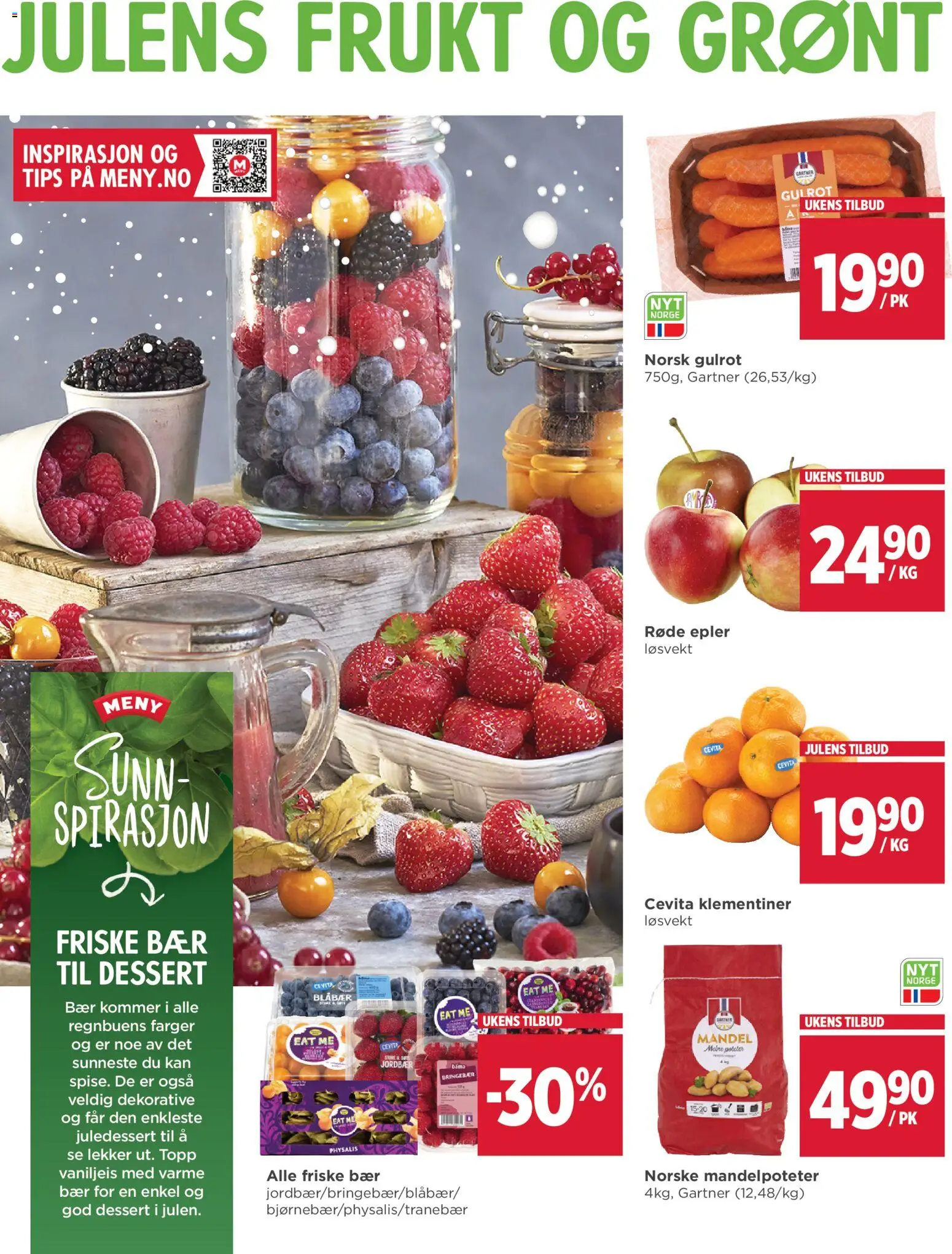 {H1} | Side: 9 | Produkter: Gulrot, Bringebær, Blåbær, Tape