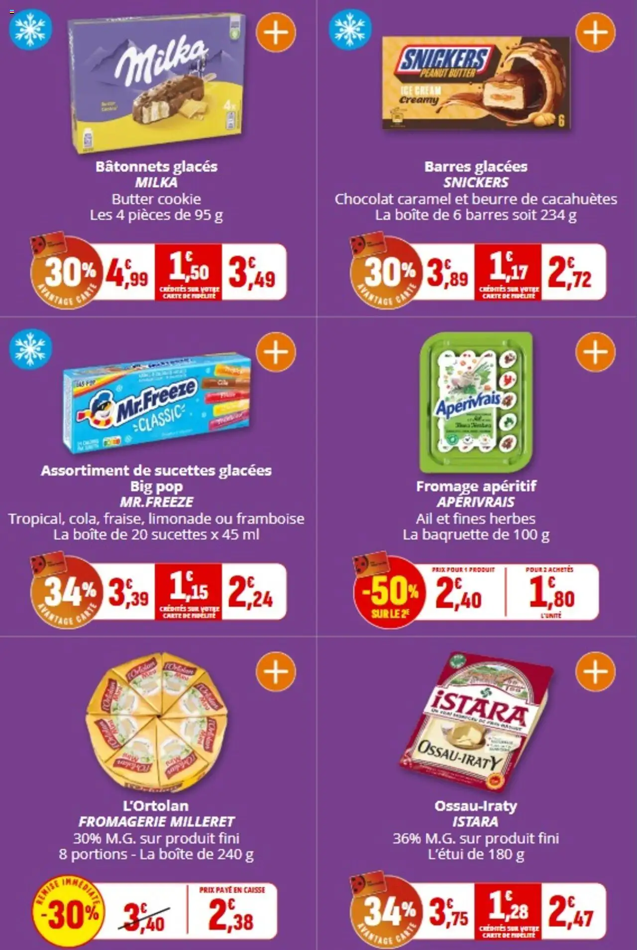  | Page: 14 | Produits: Glaces, Limonade, Beurre de cacahuètes, Beurre