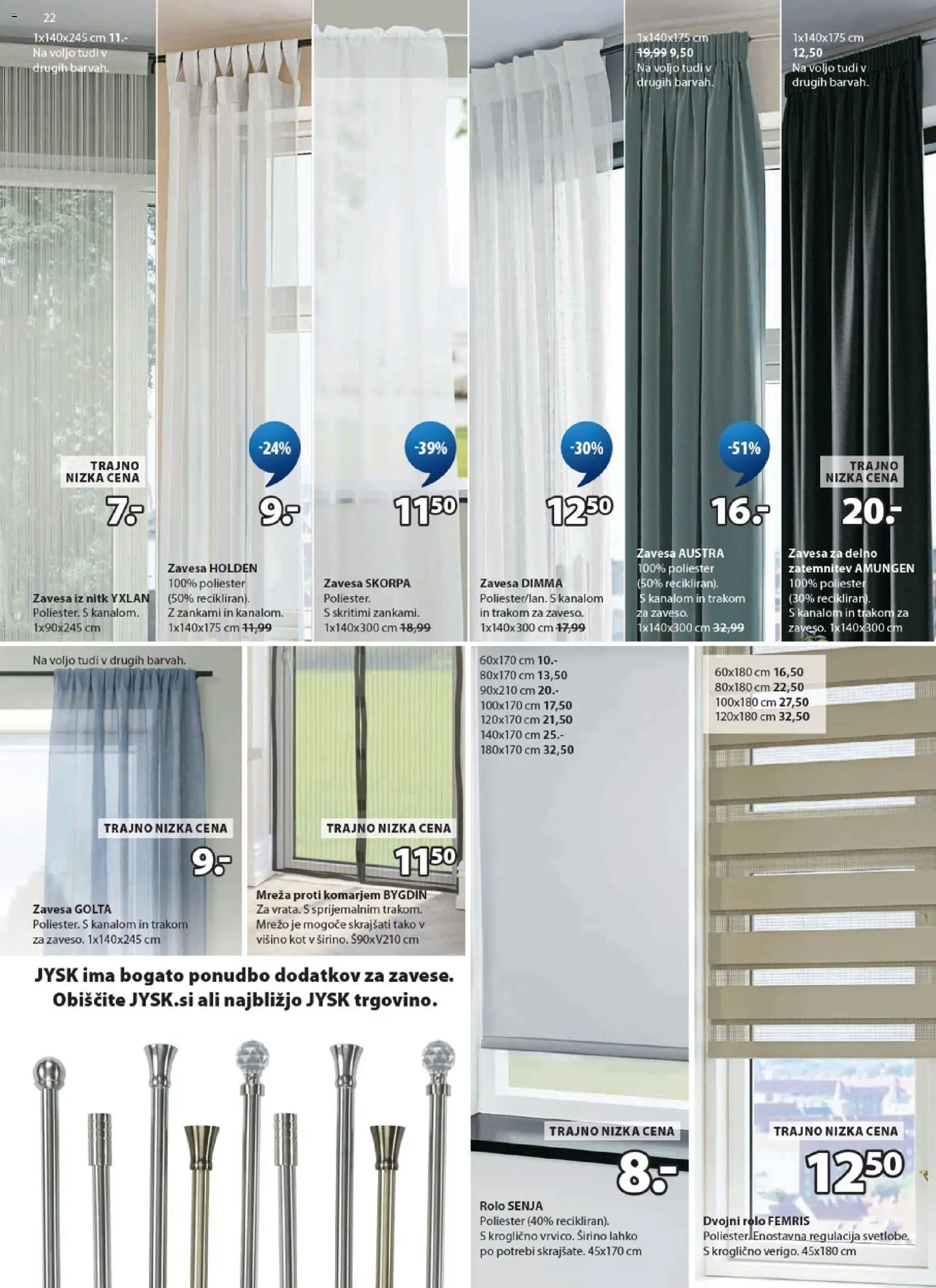 Novi JYSK katalog ponudbe – veljaven od 22.04.2026 | Stran: 22 | Izdelki: Rolo