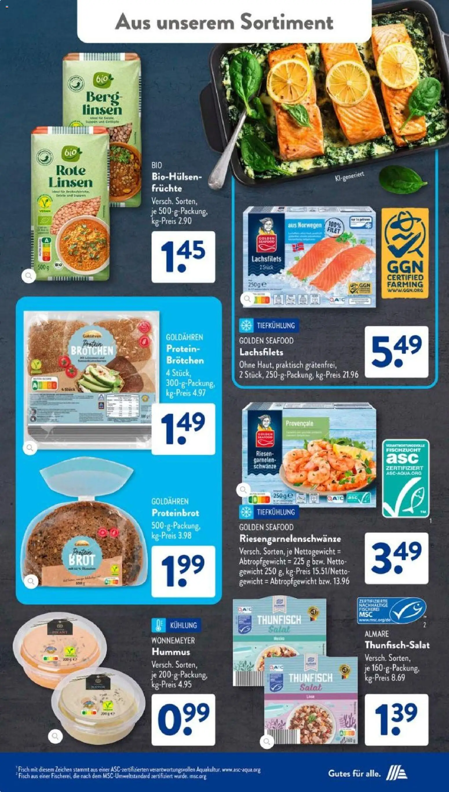 Aldi Süd Prospekt 	 – gültig ab 05.01.2026 | Seite: 34 | Produkte: Gewicht, Thunfisch, Garnelen, Brot