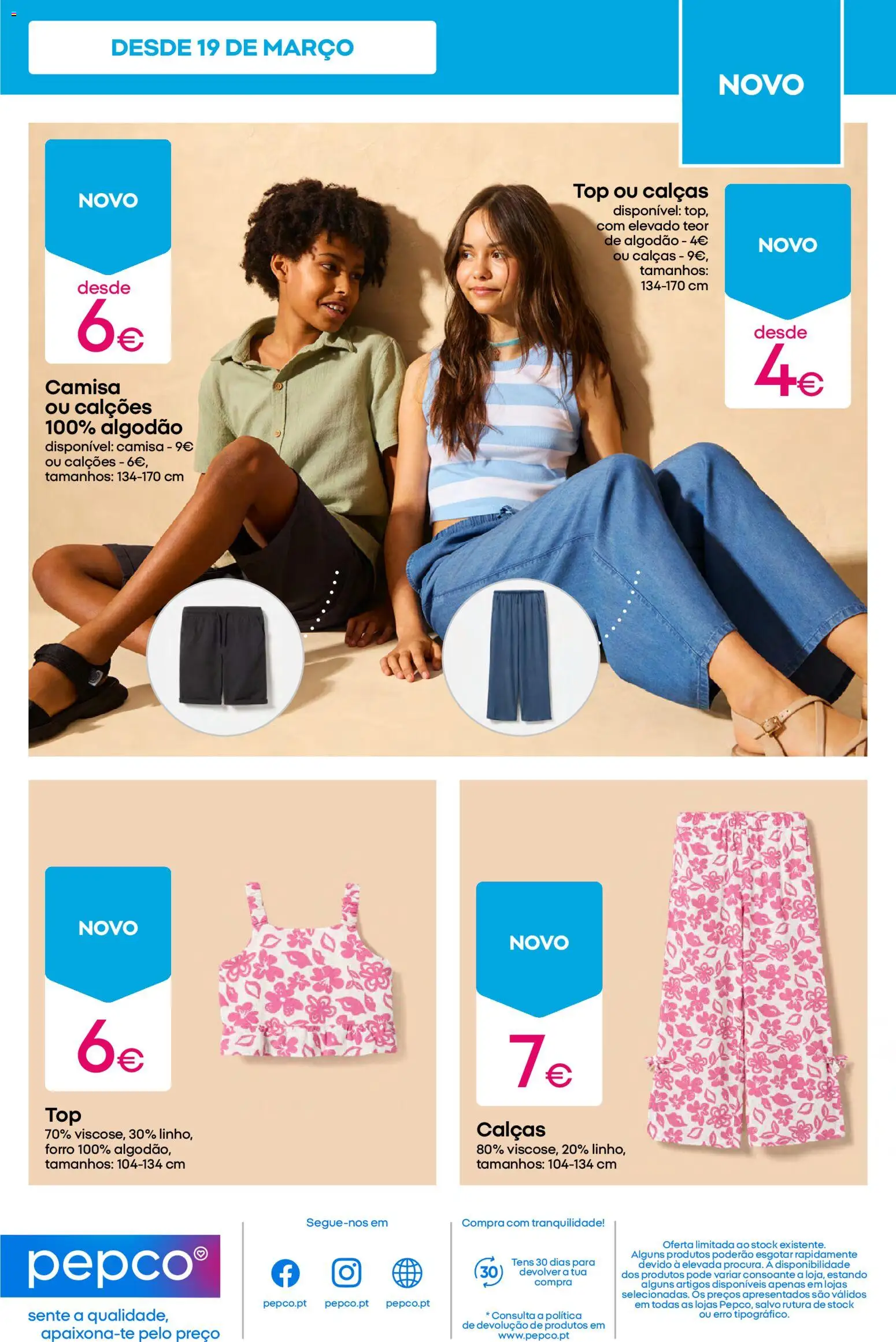 Pepco folheto │ válido de 26.03.2026 | Página: 11 | Produtos: Top, Calças, Calções, Camisa