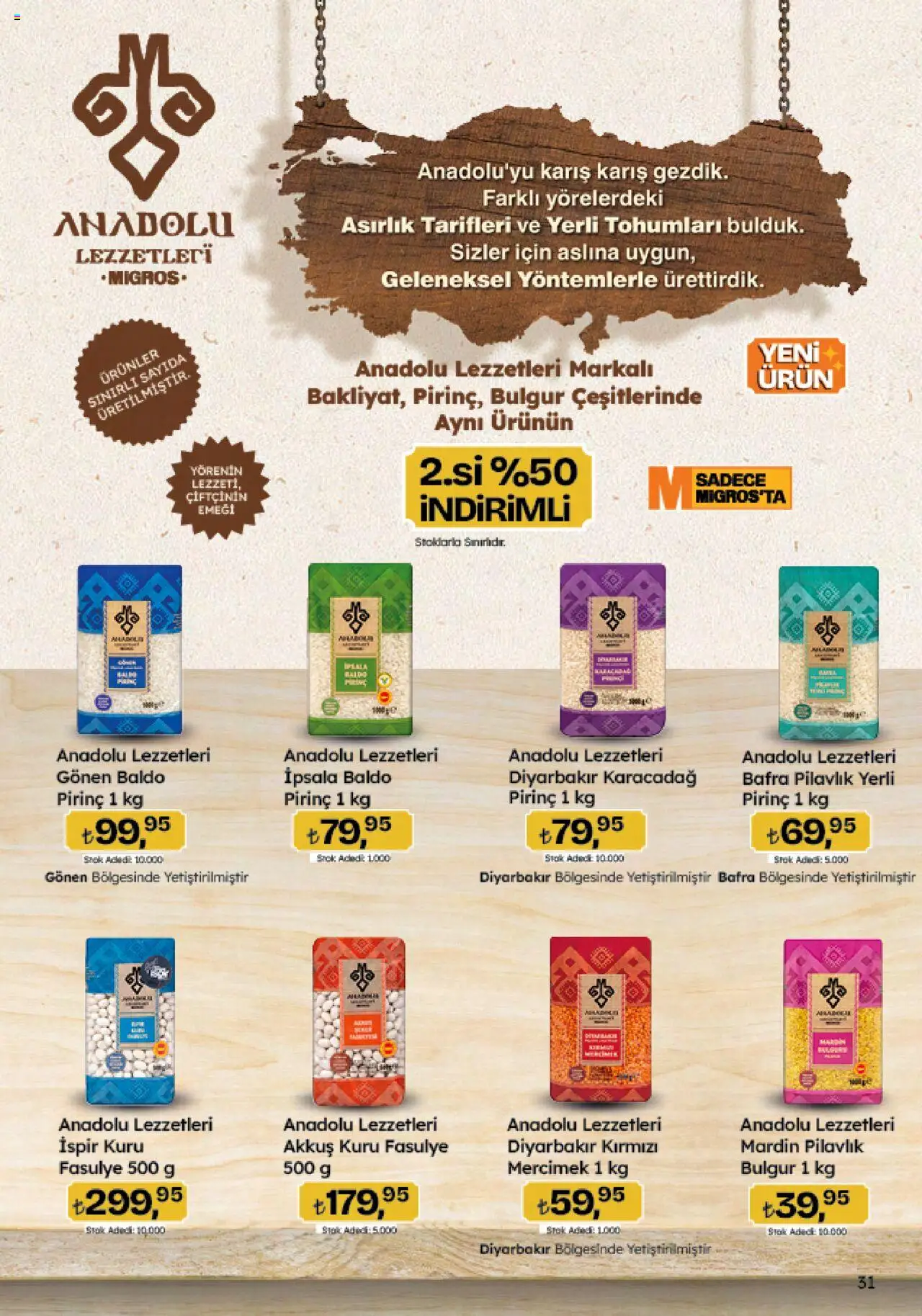 Migros Katalog - Migroskop - 25.09.2025 tarihinden itibaren geçerlidir | Sayfa: 31 | Ürünler: Kuru fasulye, Fasulye, Ravioli, Pirinç