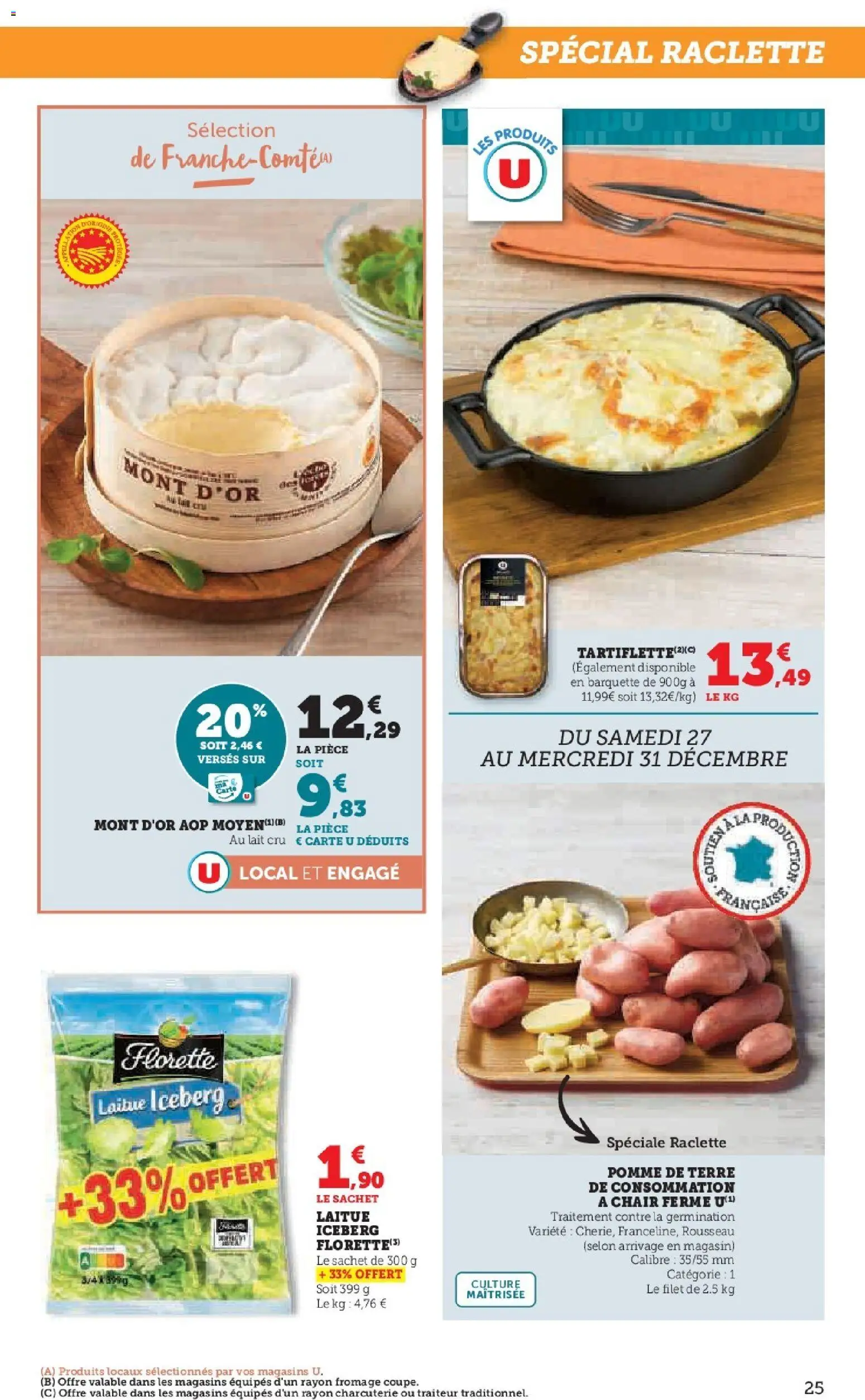 {H1} | Page: 25 | Produits: Pomme, Pomme de terre, Pomme de terre de consommation, Fromage