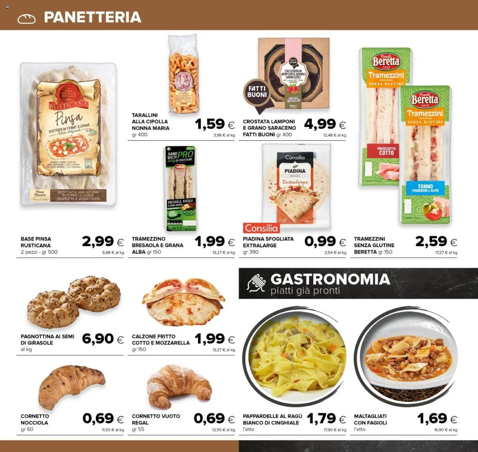 Volantino Oasi del 06.11.2025 | Pagina: 14 | Prodotti: Rucola, Lamponi, Grana Padano, Forno