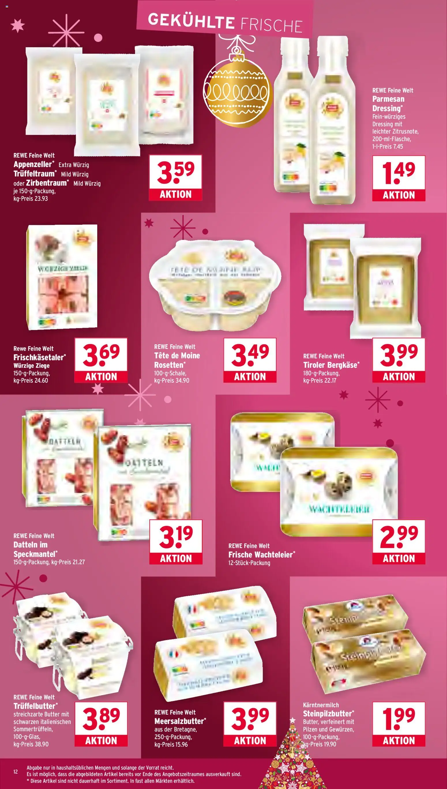 Wasgau Prospekt 	 – gültig ab 15.12.2025 | Seite: 12 | Produkte: Butter, Dressing