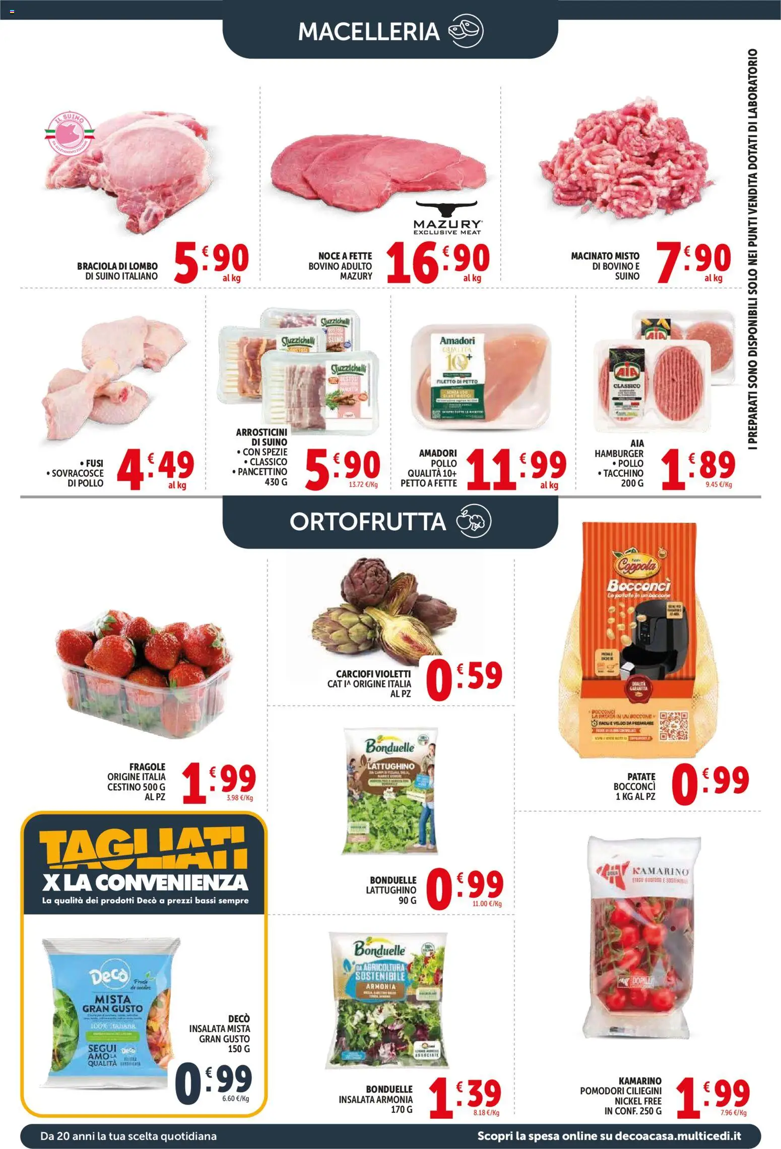 Volantino Decò del 21.04.2026 | Pagina: 4 | Prodotti: Insalata, Patate, Pomodori, Carciofi