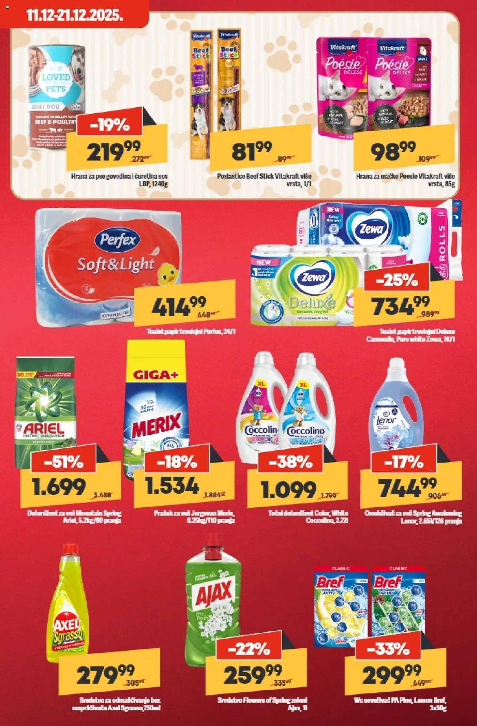 Mega Maxi katalog - važi od 11.12.2025 | Strana: 7 | Proizvode: Hrana za pse, Wc, Hrana za mačke, Omekšivač za veš