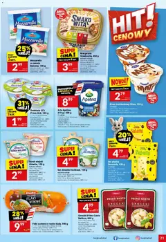 Pogląd oferty "Twój Market gazetka" - ważna od 11.03.2026 | Strona: 21 | Produkty: Karta, Serek wiejski, Gnocchi, Mozzarella
