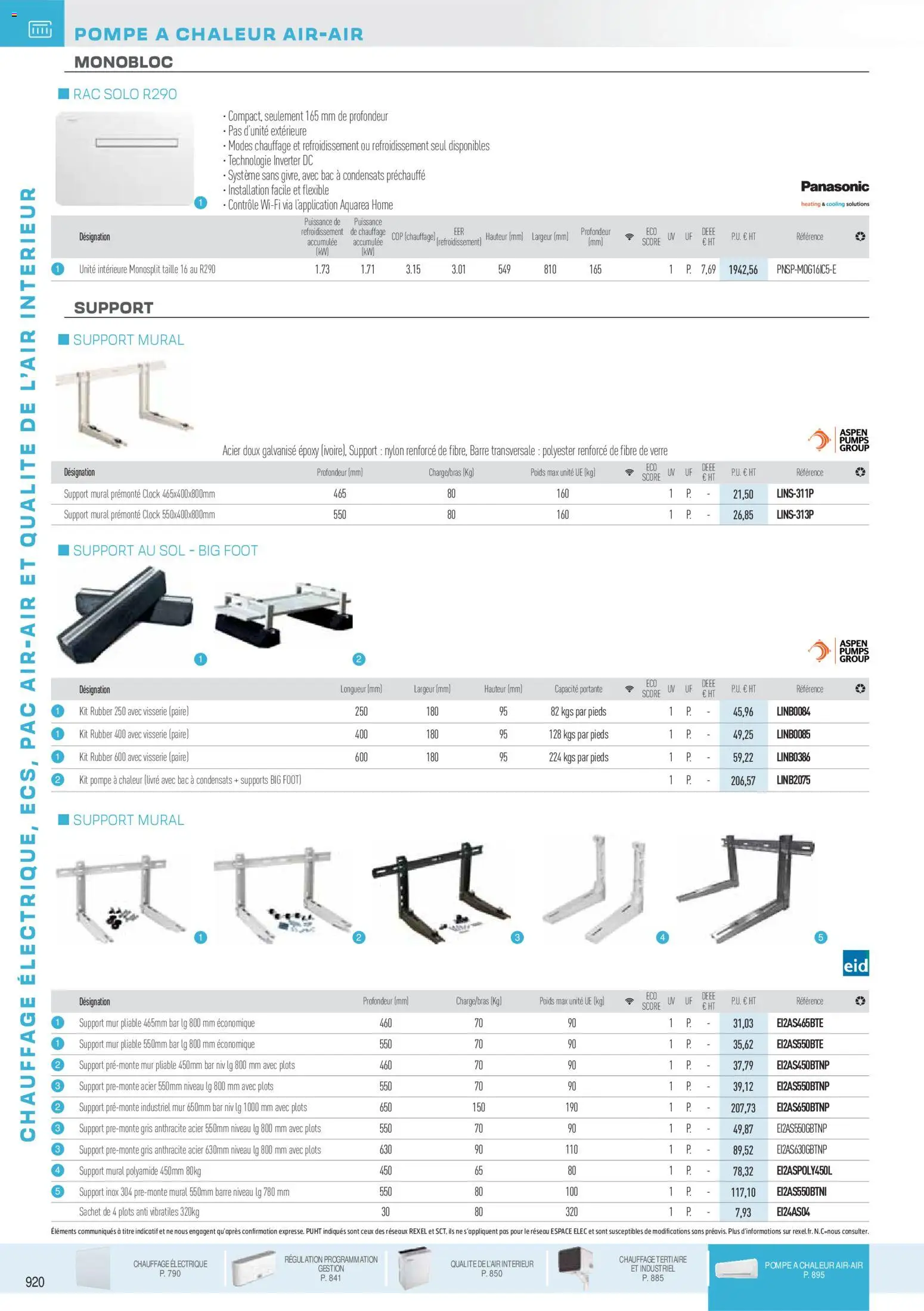 {H1} | Page: 132 | Produits: Support mural, Poids, Plots, Livre