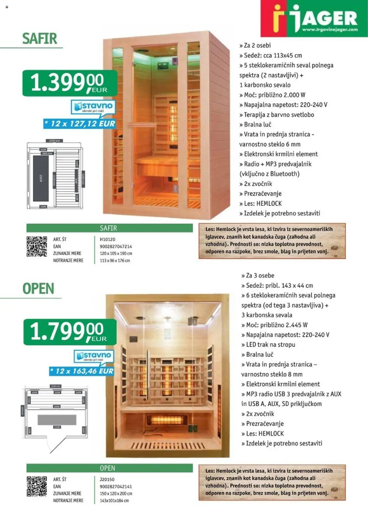 Novi Jager katalog ponudbe – veljaven od 18.11.2024 | Stran: 15 | Izdelki: Radio, Mp3, Zvocnik, Vrata