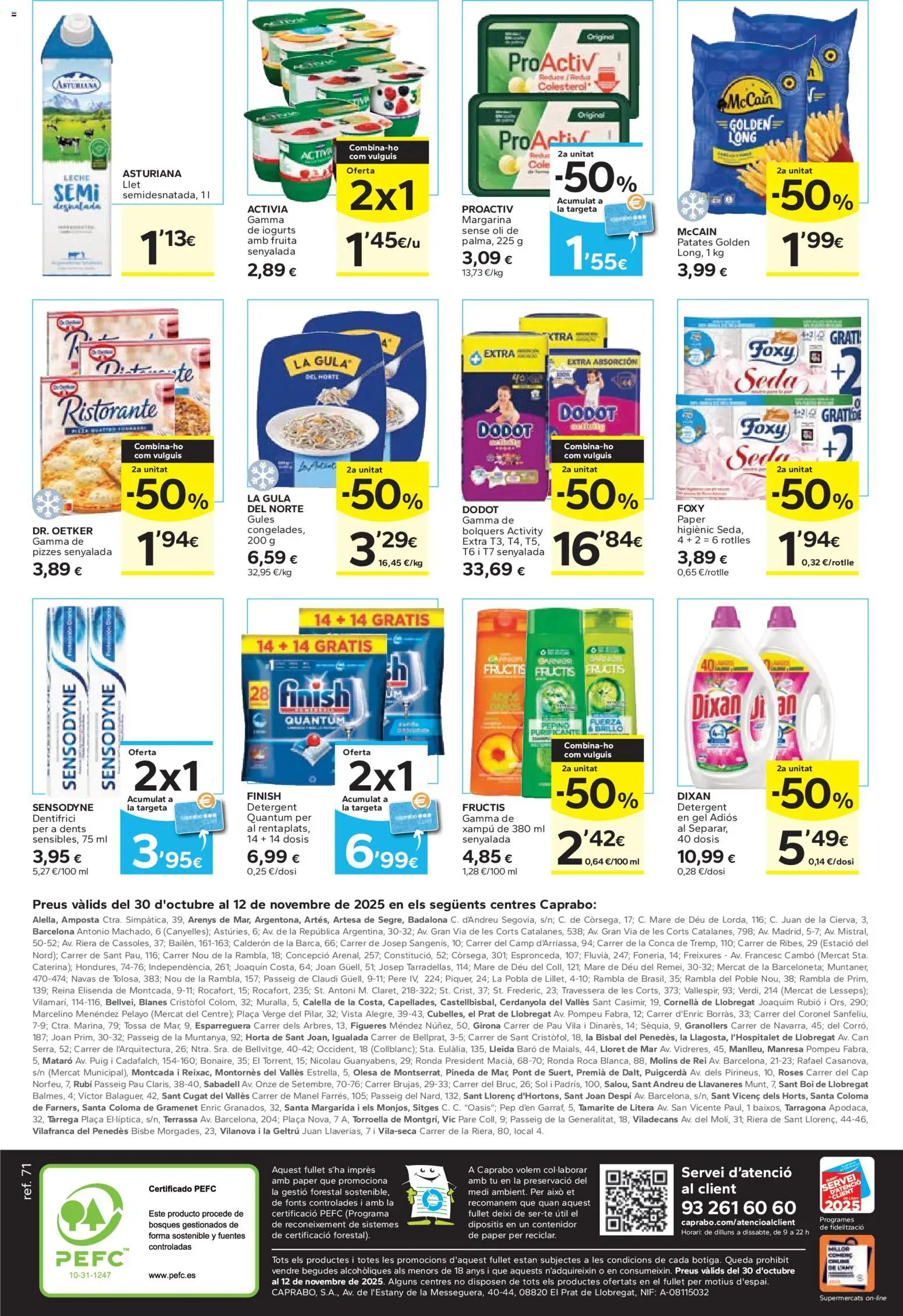 Caprabo folleto │ válido desde el 30.10.2025 | Página: 4 | Productos: Στιγμιαίος καφές, Leche, Margarina