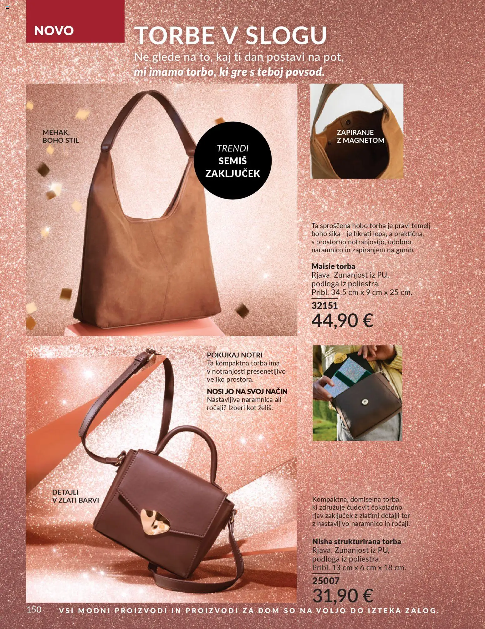Novi Avon katalog ponudbe – veljaven od 01.10.2025 | Stran: 150 | Izdelki: Torba, Podloga