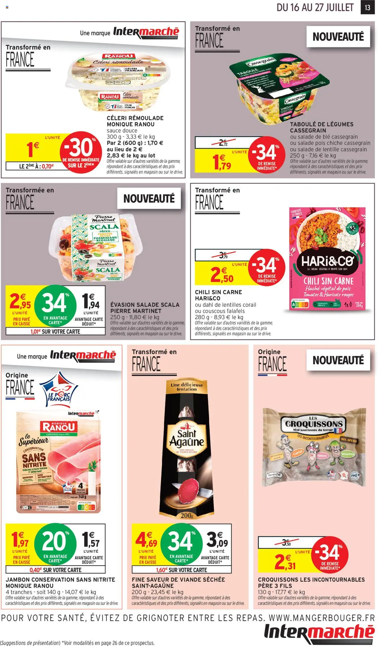  | Page: 14 | Produits: Pois chiche, Lentille, Jambon, Viande