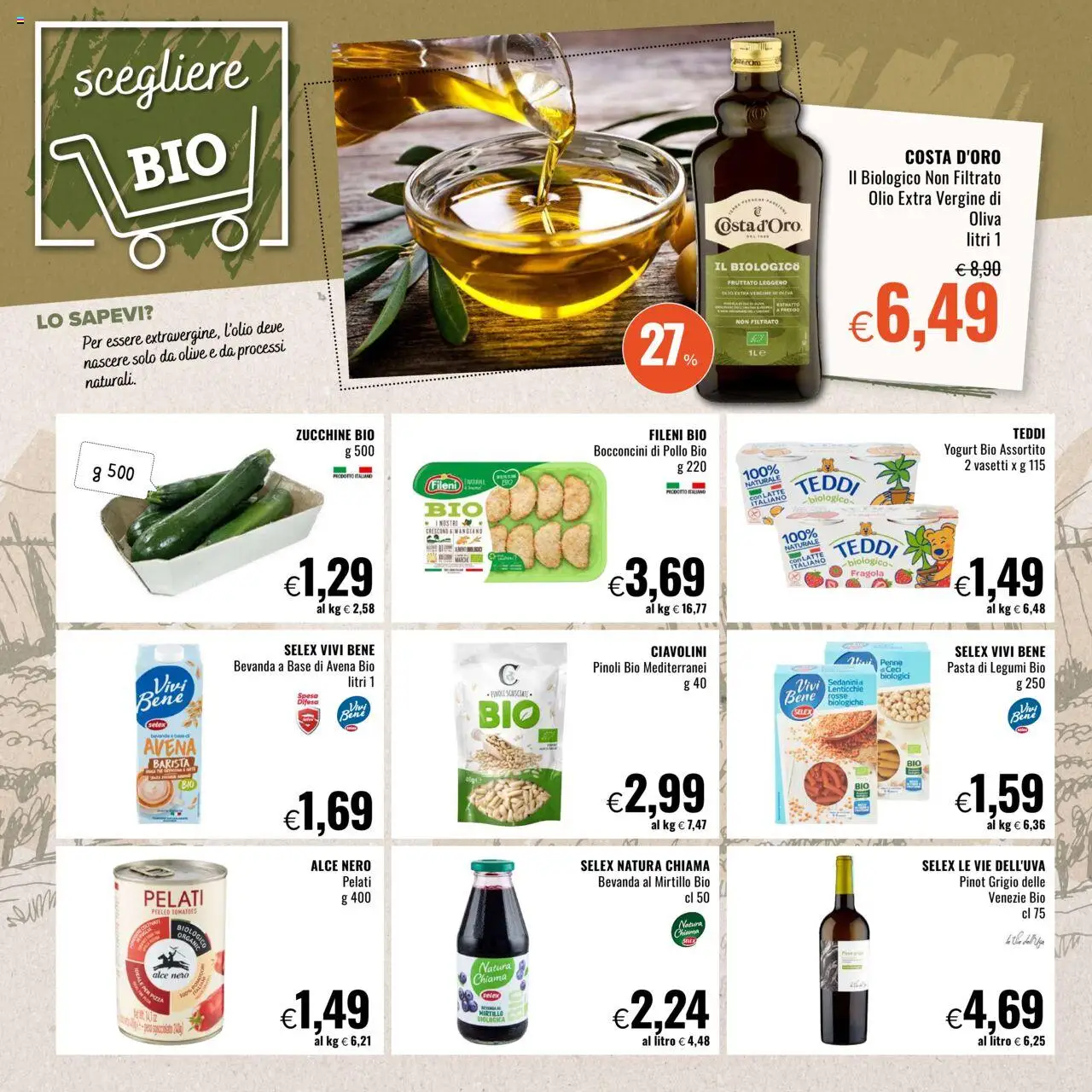 Volantino Famila del 18.09.2025 | Pagina: 8 | Prodotti: Ceci, Lenticchie, Olio, Pasta