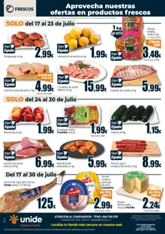 Unide folleto │ válido desde el 17.07.2025 | Página: 4 | Productos: Queso, Jamón, Cerdo, Ensalada