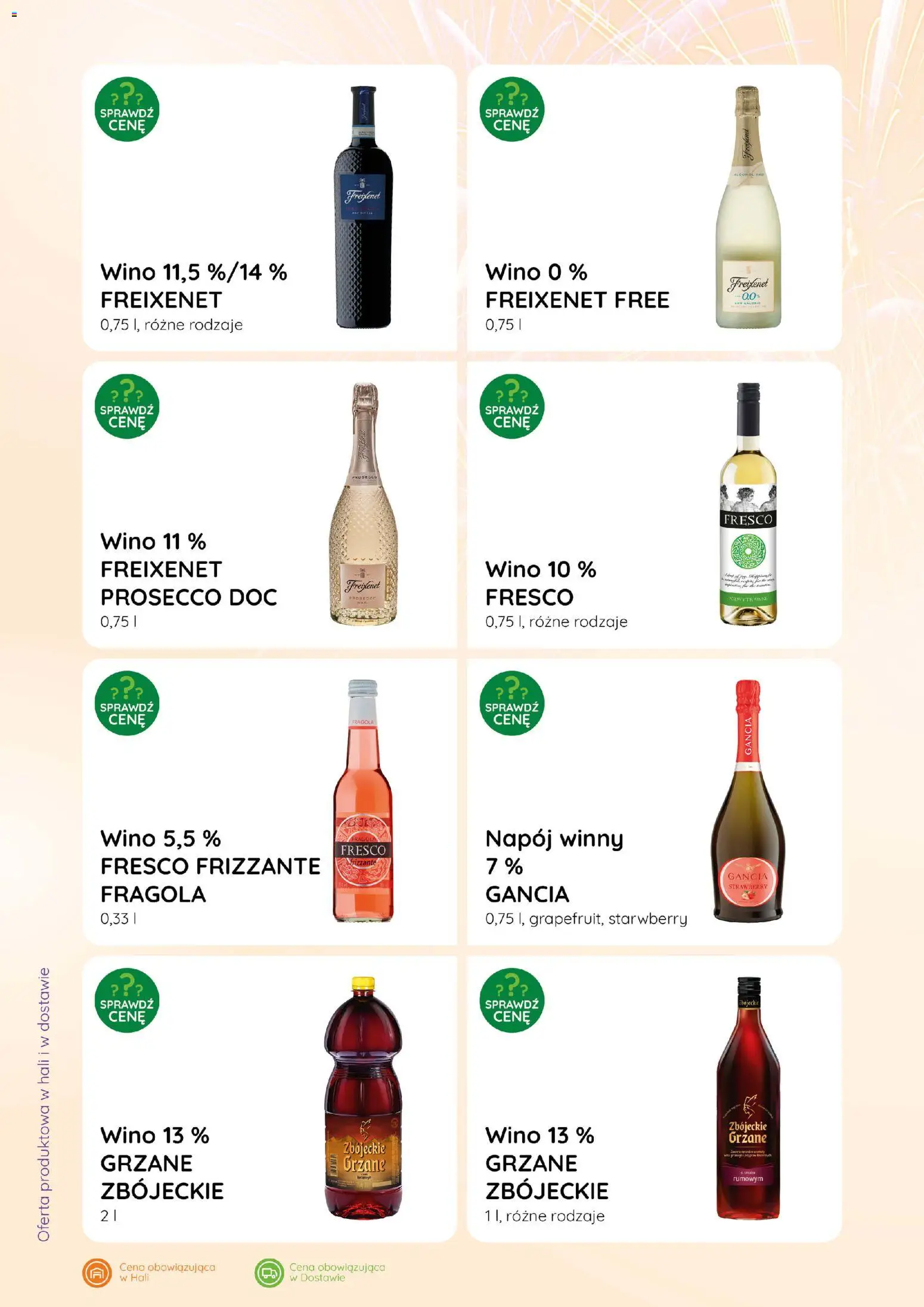 Eurocash Gazetka - Katalog Alkoholowy od 01.01.2026 | Strona: 54 | Produkty: Wino, Fresco, Zbójeckie grzane, Prosecco