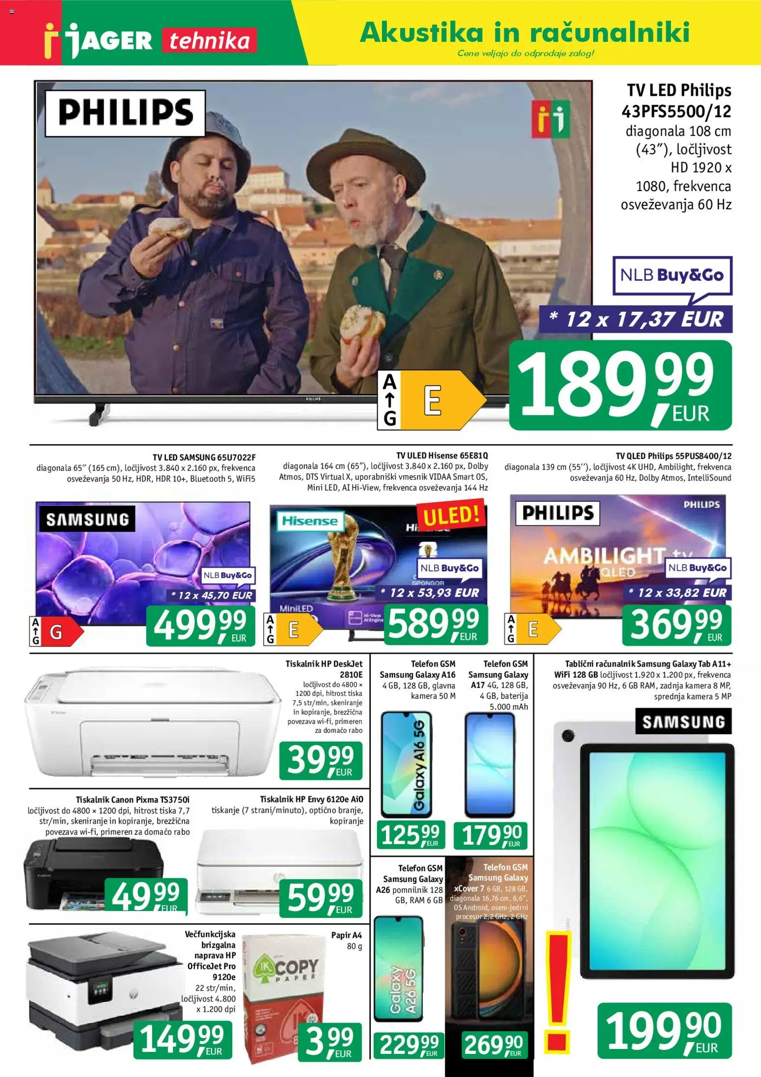 Novi Jager katalog ponudbe – veljaven od 11.02.2026 | Stran: 11 | Izdelki: Tiskalnik, Tv, Kamera, Gsm telefon