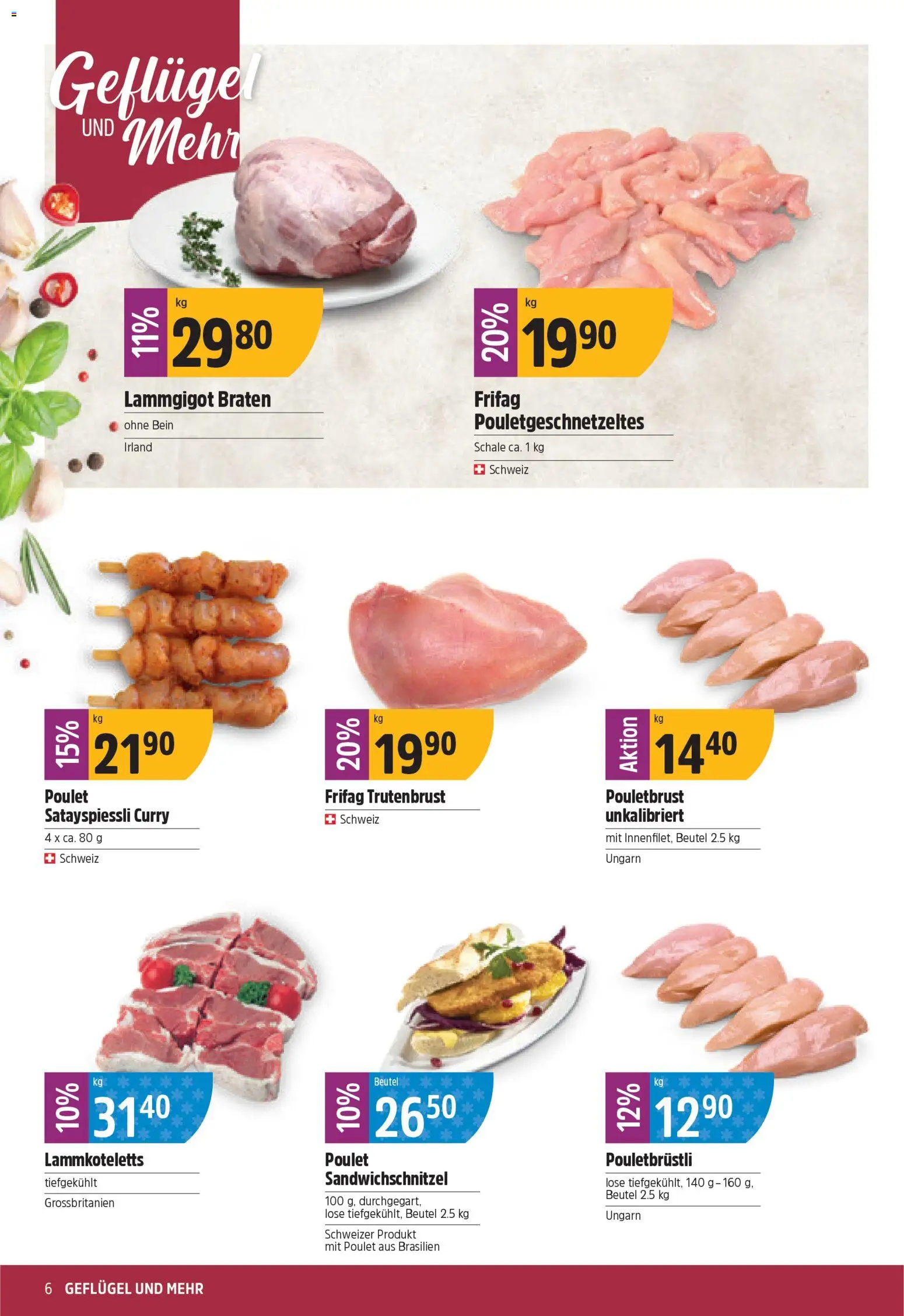 TopCC Aktionen – gültig ab 03.11.2025 | Seite: 6 | Produkte: Pouletbrust