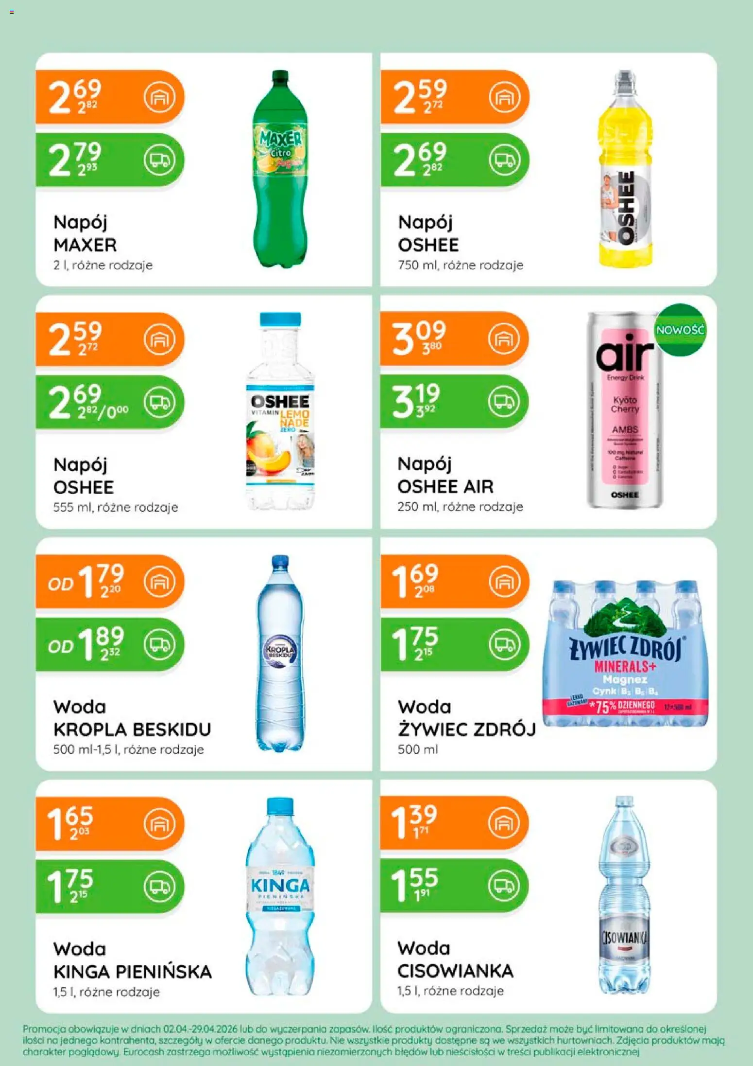 Eurocash gazetka od 02.04.2026 | Strona: 73 | Produkty: Woda
