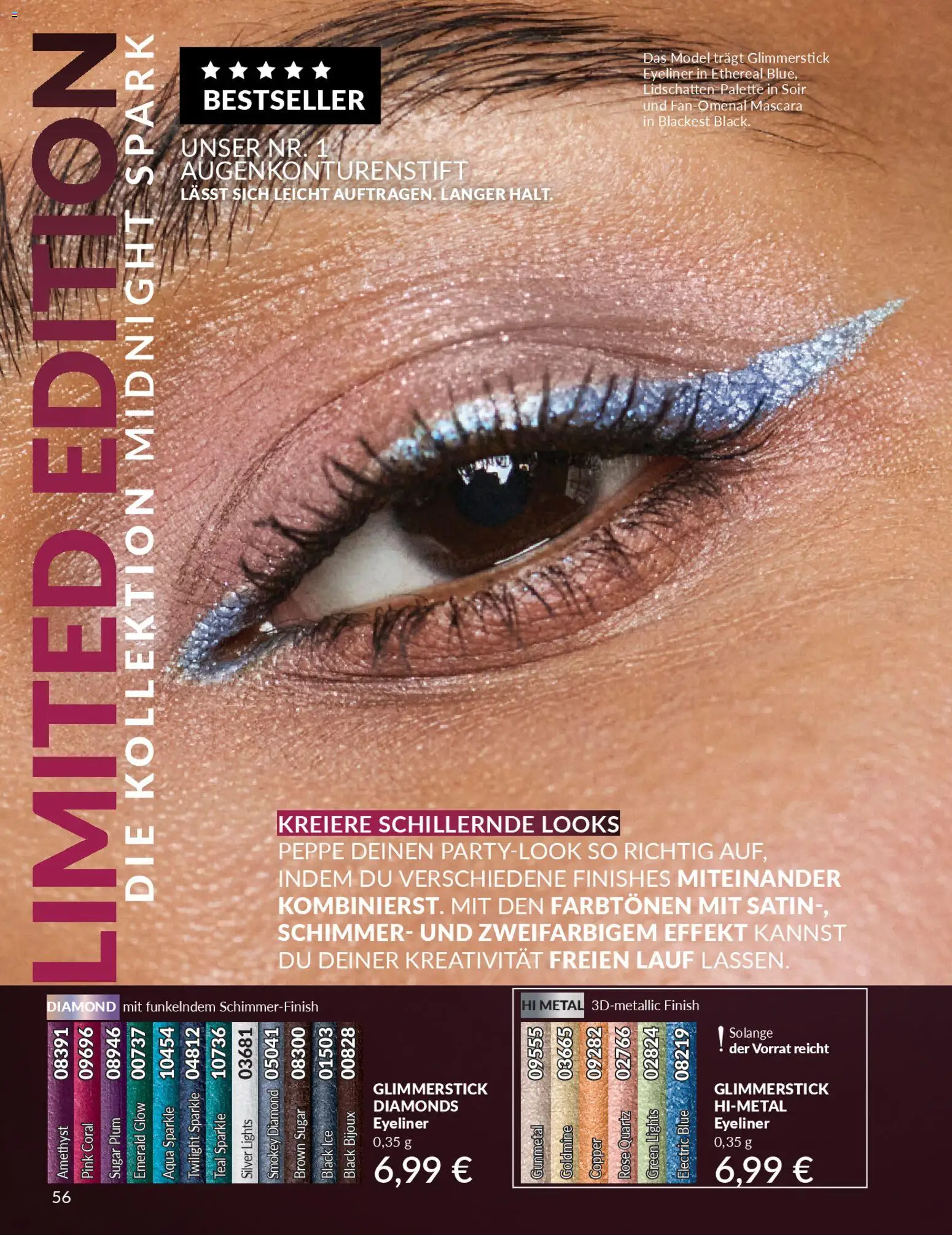 AVON Katalog Dezember 2025 – gültig ab 01.12.2025 | Seite: 58 | Produkte: Coral, Eyeliner, Finish, Mascara