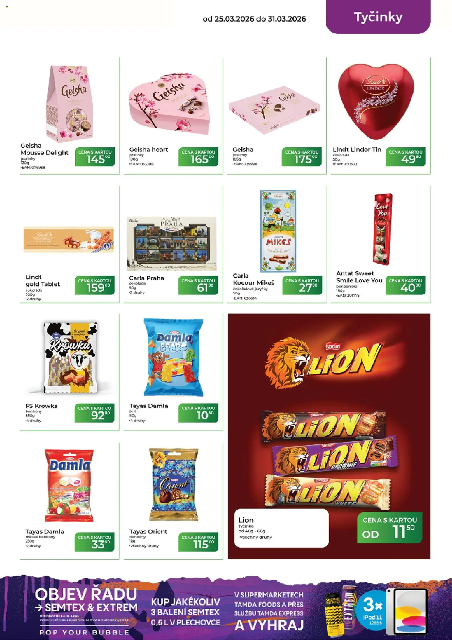 Tamda Foods leták od 25.03.2026 | Strana: 29 | Produkty: Čokoláda, Tyčinky, Tablet, Semtex