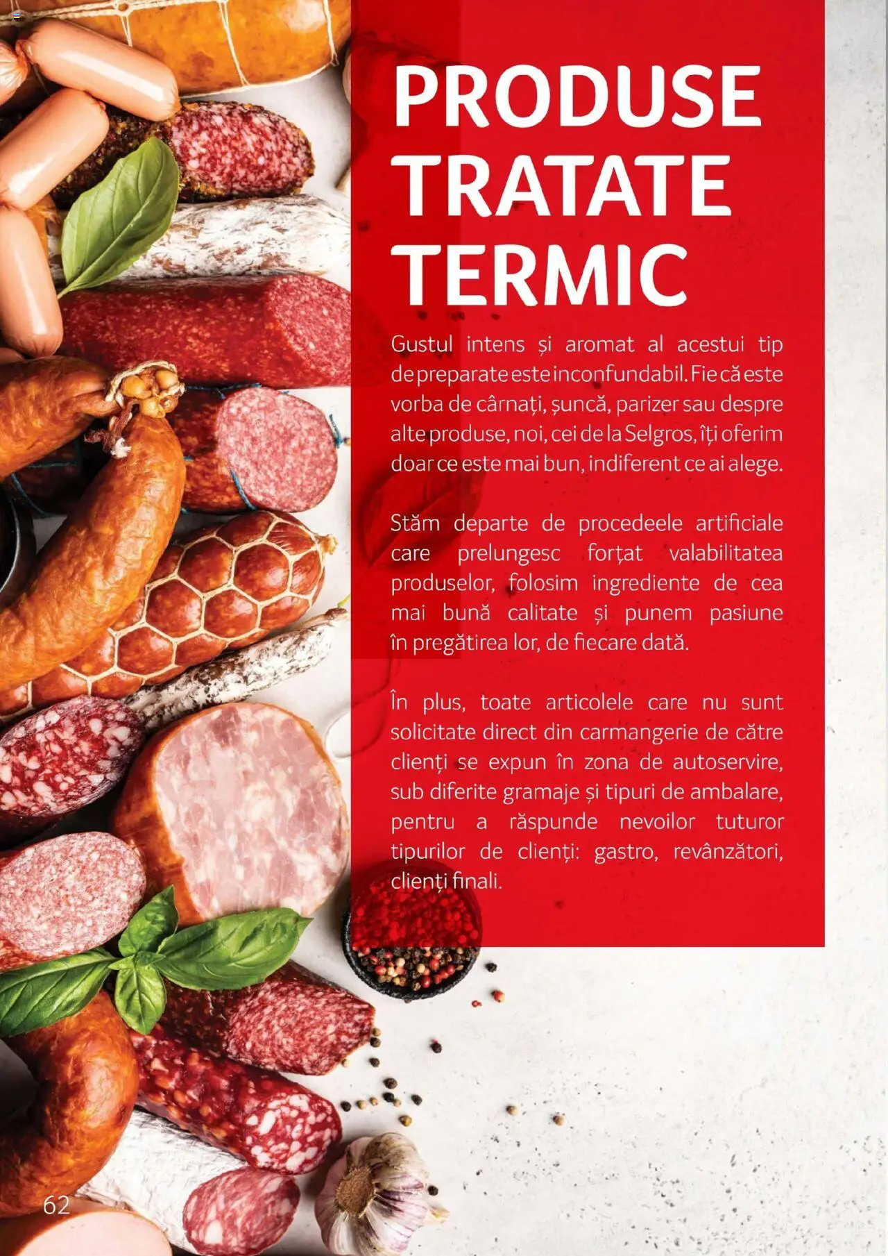 Noul catalog Selgros – valabil de la 27.04.2023 | Pagină: 62 | Produse: Ardei, Șuncă, Sare, Usturoi
