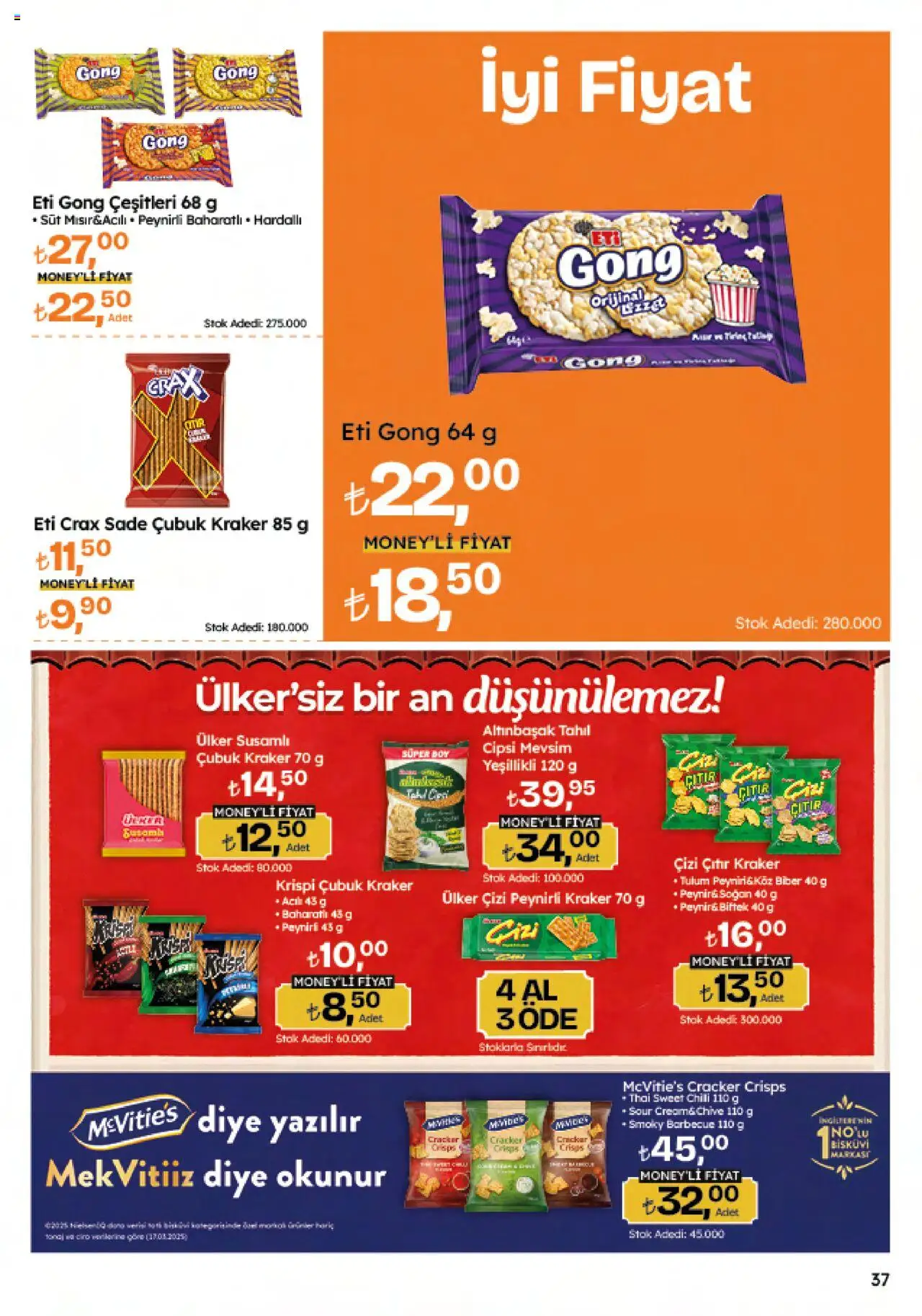 Migros Katalog - Migroskop - 09.10.2025 tarihinden itibaren geçerlidir | Sayfa: 37 | Ürünler: Tulum, Soğan, Tahıl, Bisküvi