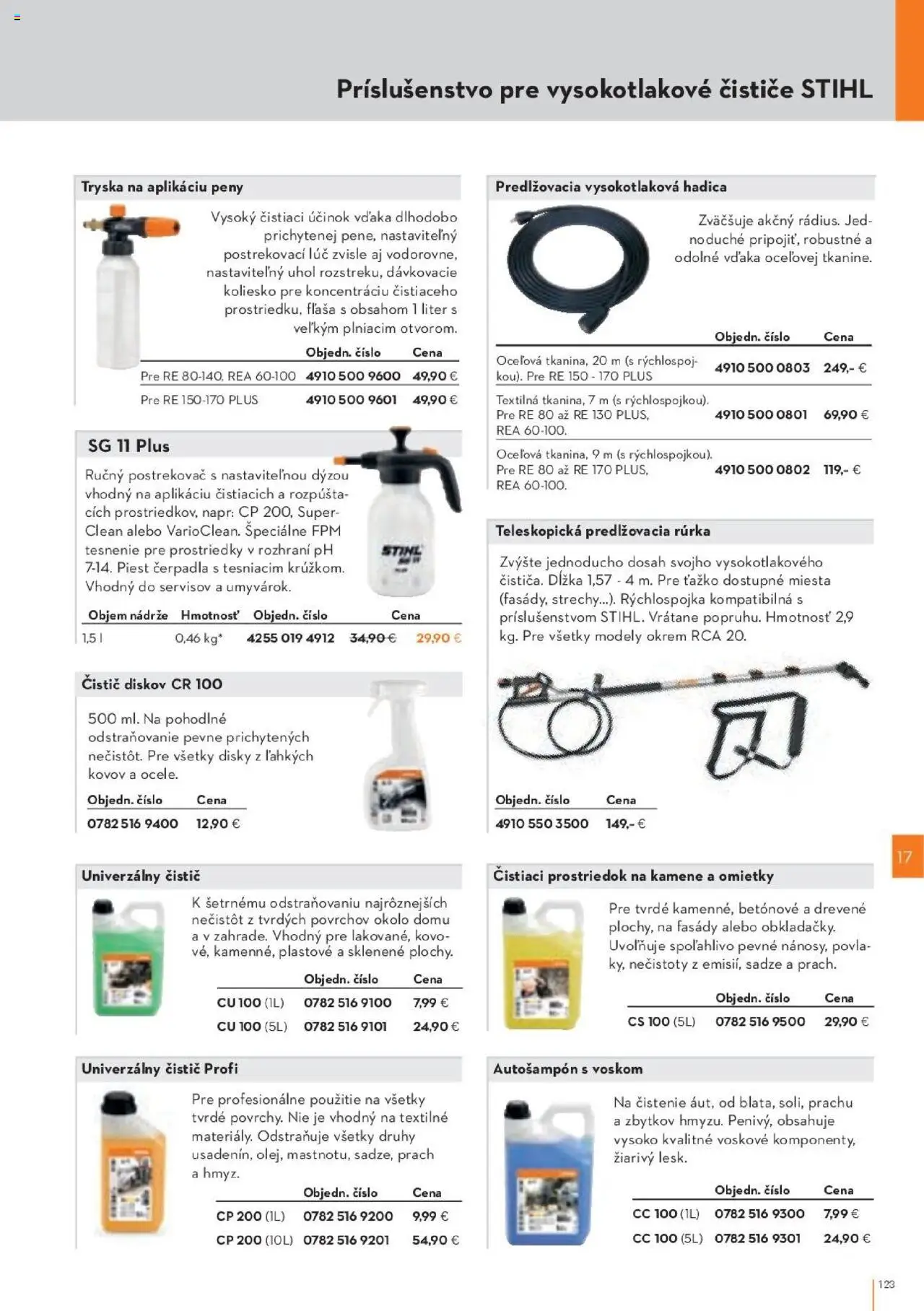 Nové STIHL akcie – leták je platný od 29.09.2025 | Strana: 123 | Produkty: Čistiaci prostriedok