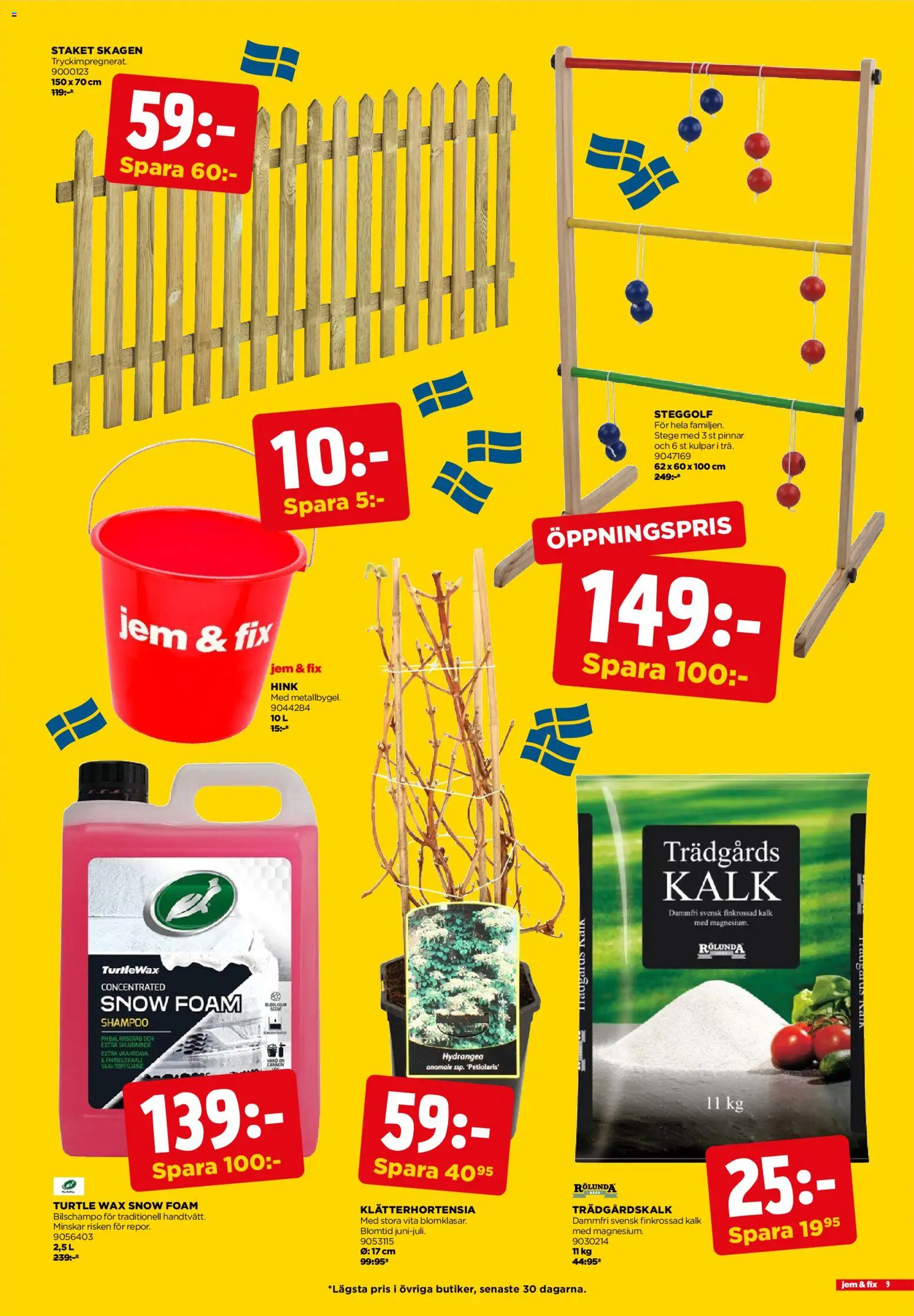 Jem & Fix reklamblad aktuell från 22.04.2026 | Sida: 9 | Produkter: Hink