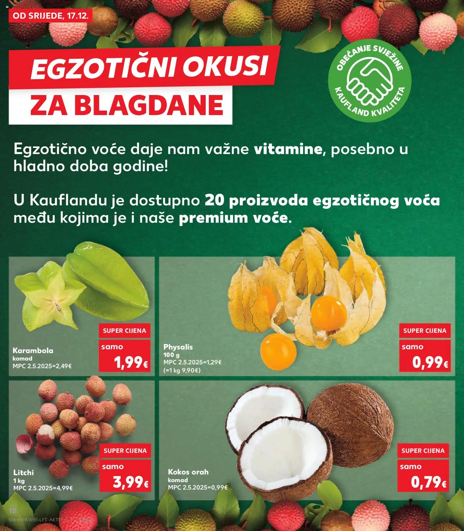 Kaufland katalog | vrijedi od 17.12.2025 | Stranica: 18 | Proizvodi: Voće, Orah