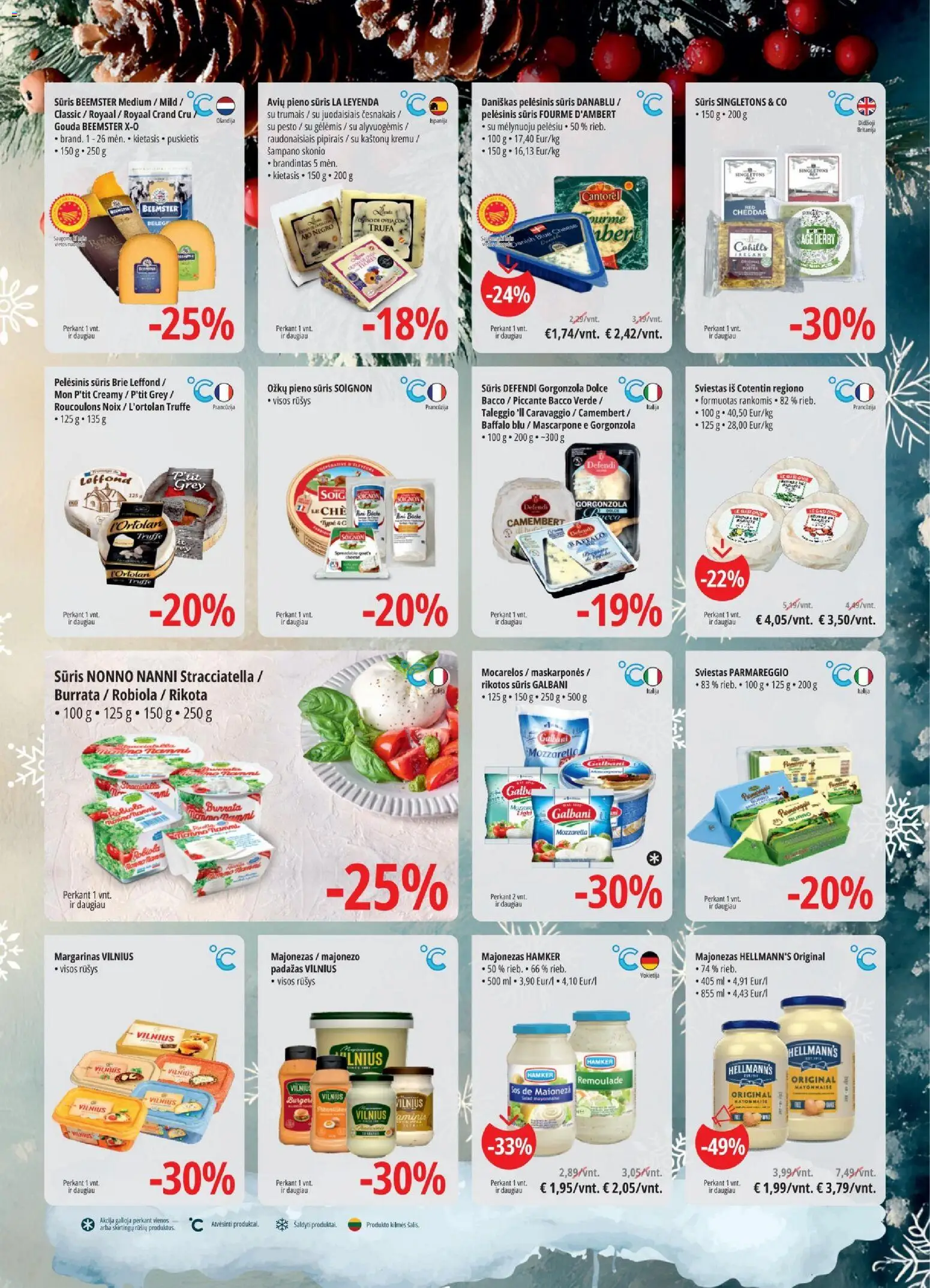 ePromo akcijos nuo 10.12.2025 | Puslapis: 2 | Prekių: Pelėsinis sūris, Sūris, Sviestas, Šalis