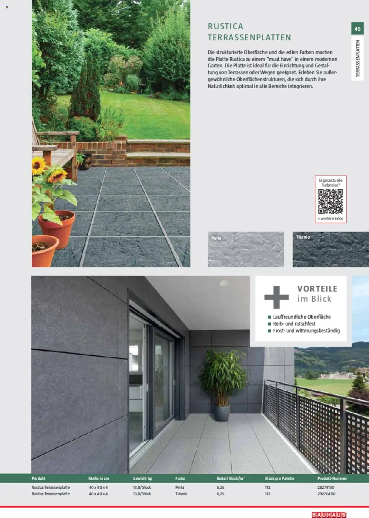 Bauhaus Gartenbaumaterialien 2025 gültig ab 11.03.2025 | Seite: 45 | Produkte: Gewicht