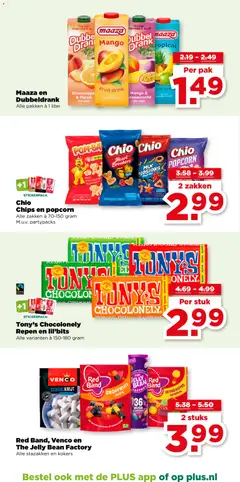 Chio Chips en popcorn, Alle zakken à 70-150 gram M.u.v. partypacks - Voorbeeld van een folder van Plus, geldig van 18.03.2026 | Pagina: 34