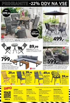 Dipo katalog akcije – veljaven od 11.03.2026 | Stran: 16 | Izdelki: Vrtni stol, Miza, Stol