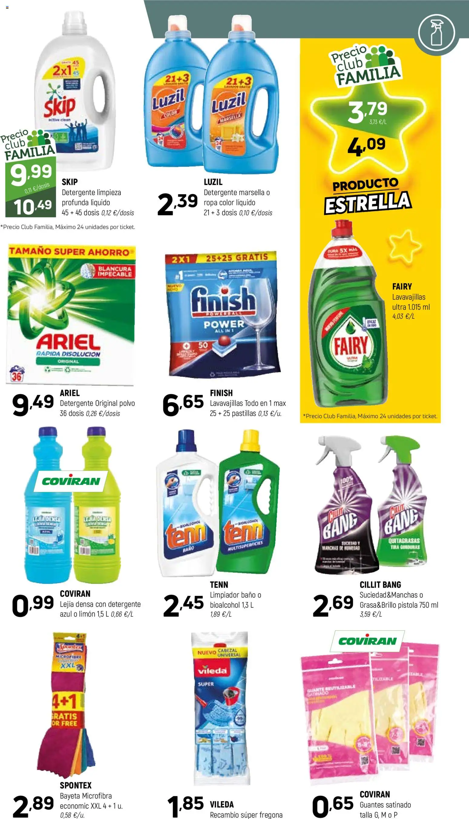 Coviran - Albacete │ válido desde el 02.01.2026 | Página: 15 | Productos: Polvo, Detergente, Lavavajillas, Baño