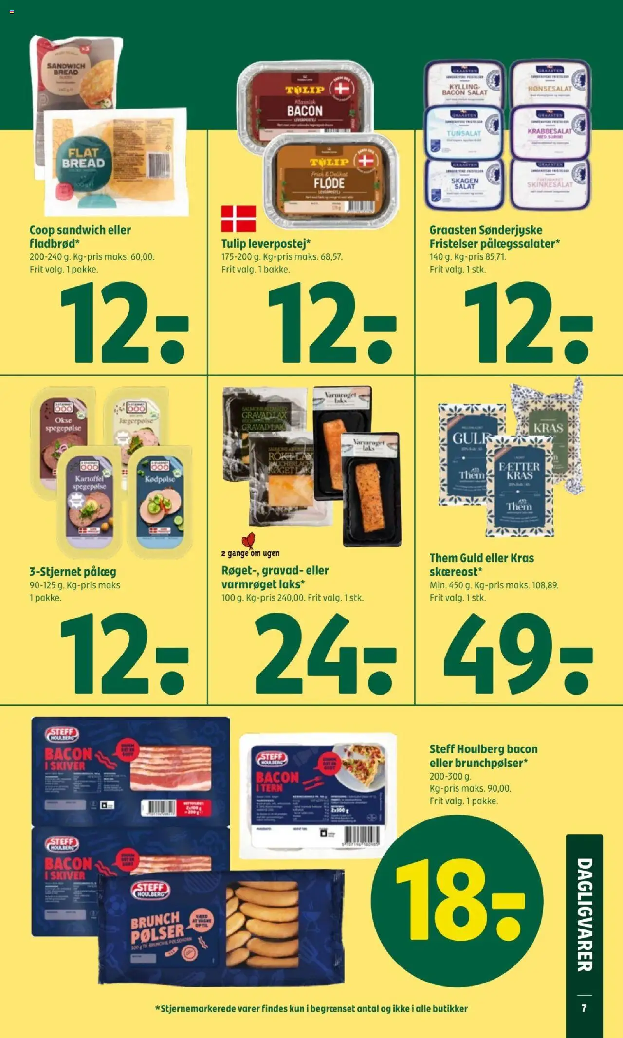 Coop 365 Tilbudsavis gyldig fra 14.08.2025 | Side: 9 | Produkter: Pølser, Salat, Spegepølse, Bacon