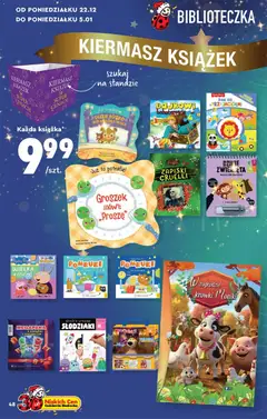Pogląd oferty "Biedronka gazetka - Hity i inspiracje" - ważna od 13.12.2025 | Strona: 48 | Produkty: Groszek, Łóżko, Książki, Krówki