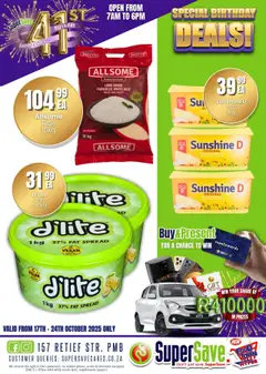 Super Save specials catalogue – valid from 17.10.2025 | Page: 39 | Products: Rice, Fat spread