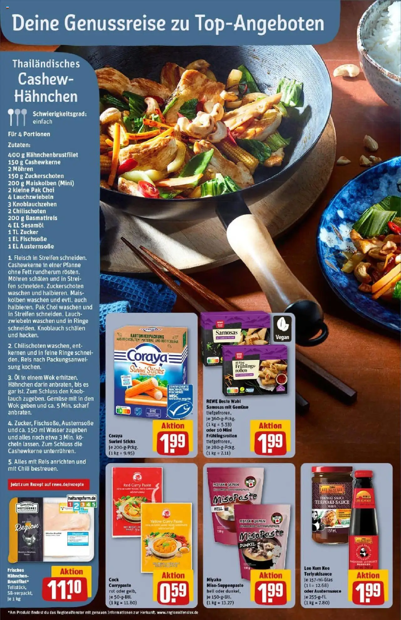 Rewe prospekt Stockstadt	 – gültig ab 01.09.2025 | Seite: 6 | Produkte: Hahnchen, Austernsoße, Reis, Wok