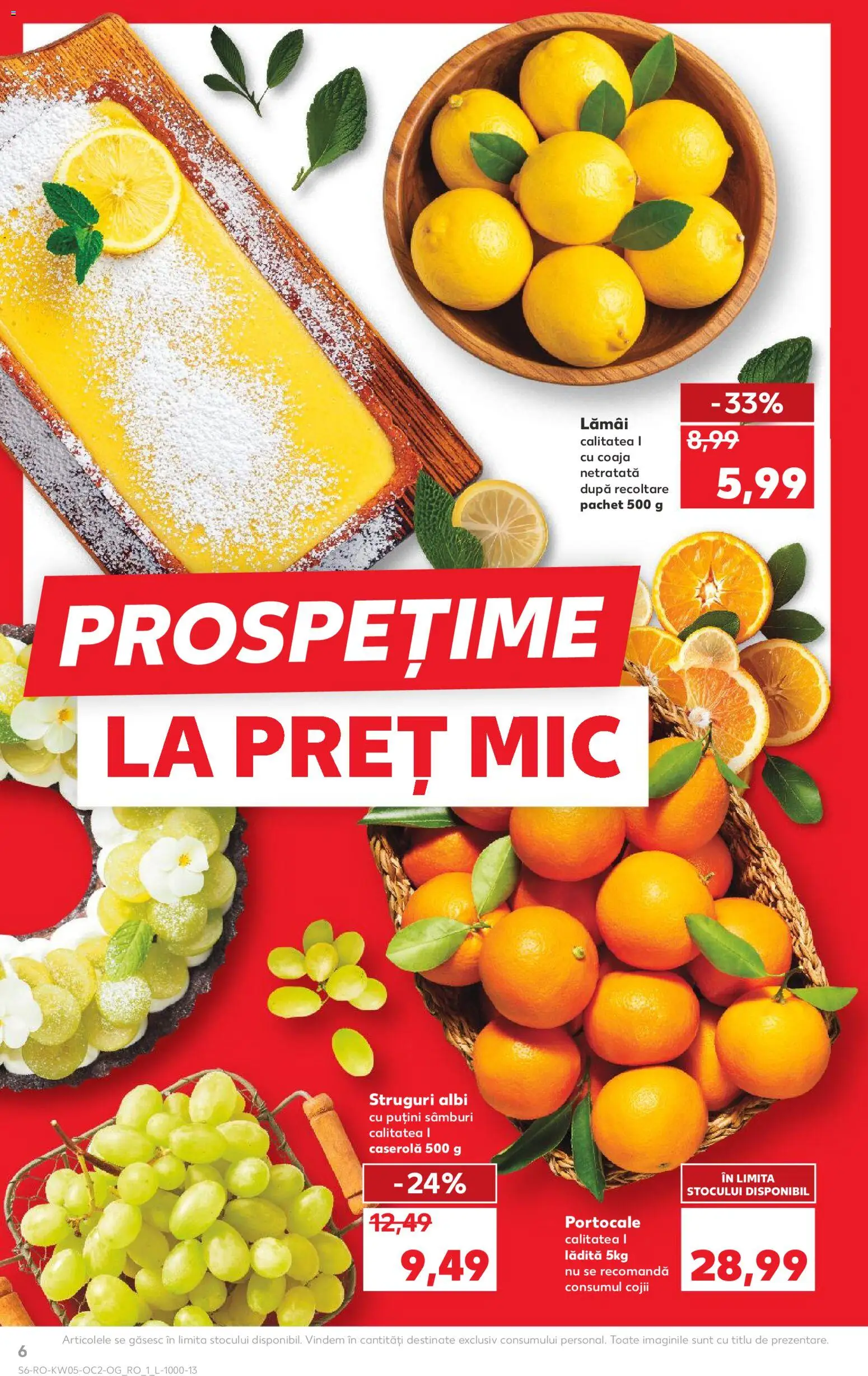 Noul catalog Kaufland – valabil de la 28.01.2026 | Pagină: 6 | Produse: Struguri, Portocale