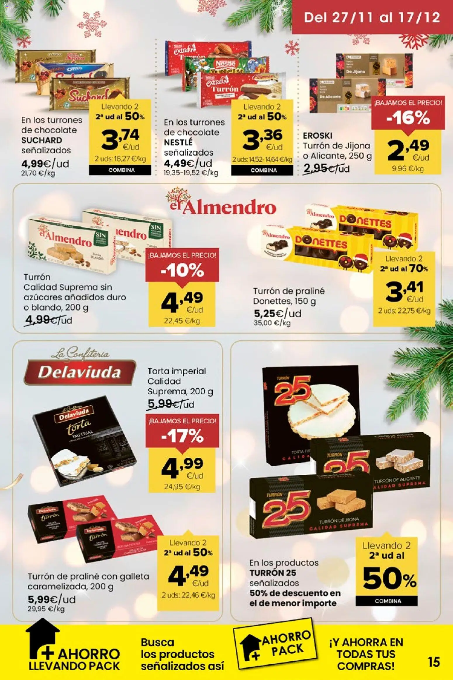 Eroski - Miramos por ti │ válido desde el 27.11.2025 | Página: 15 | Productos: Chocolate