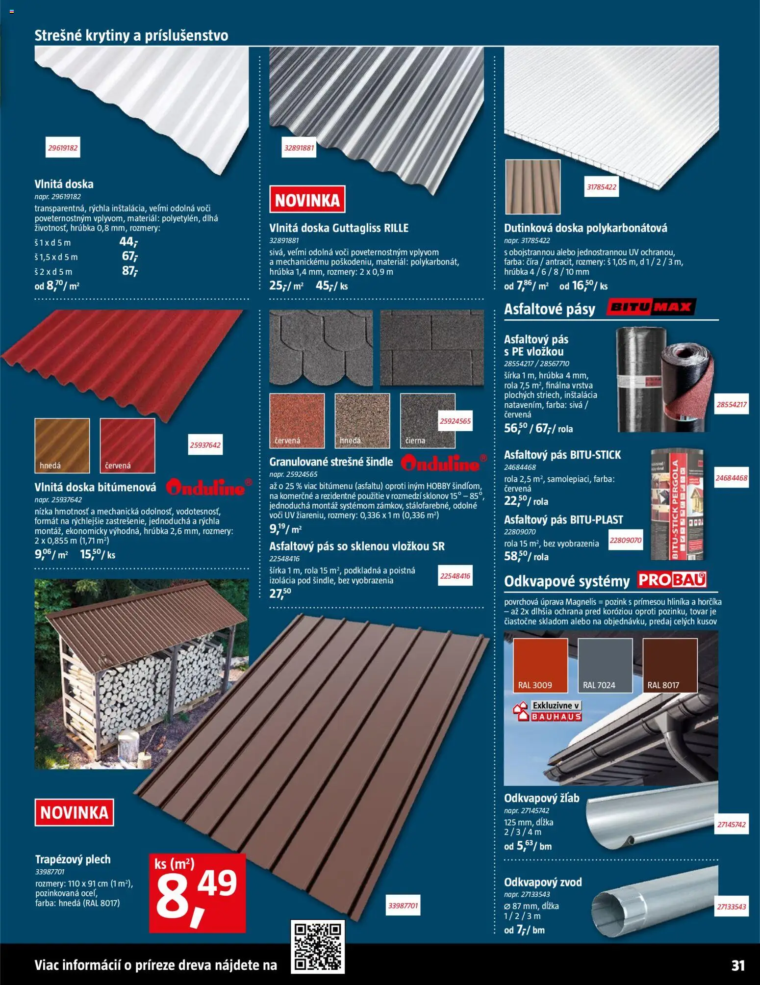 Nové Bauhaus akcie – leták je platný od 07.04.2026 | Strana: 31 | Produkty: Pás, Pergola