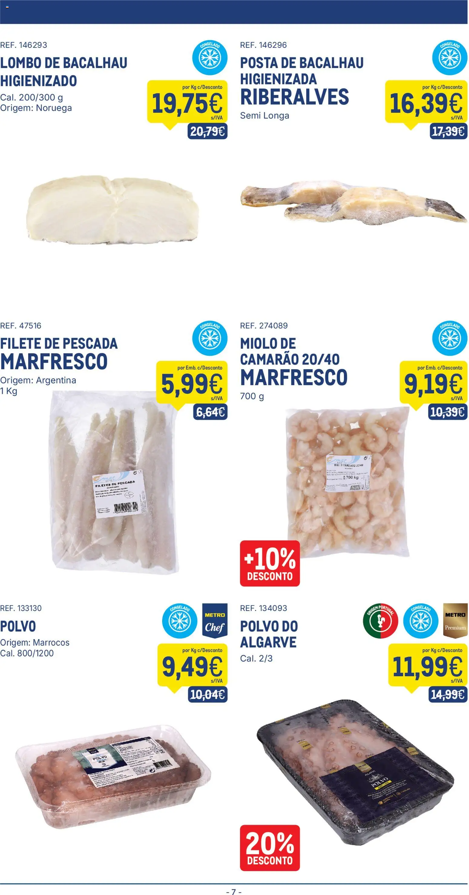 Makro folheto │ válido de 25.11.2025 | Página: 7 | Produtos: Pescada, Polvo, Camarão, Lombo