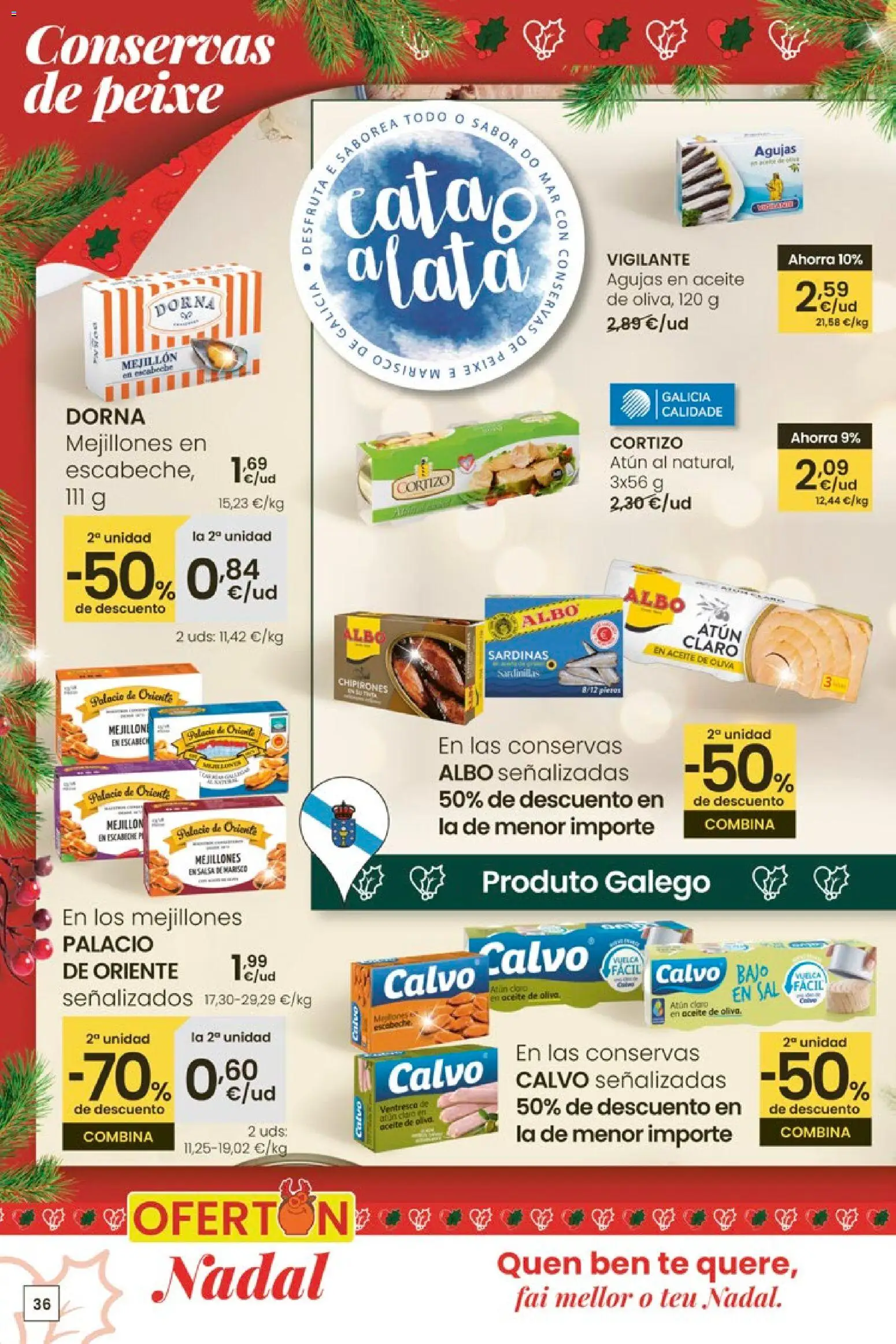 Eroski - Navidad  │ válido desde el 18.12.2025 | Página: 36 | Productos: Sardinillas, Aceite, Té, Aceite de oliva