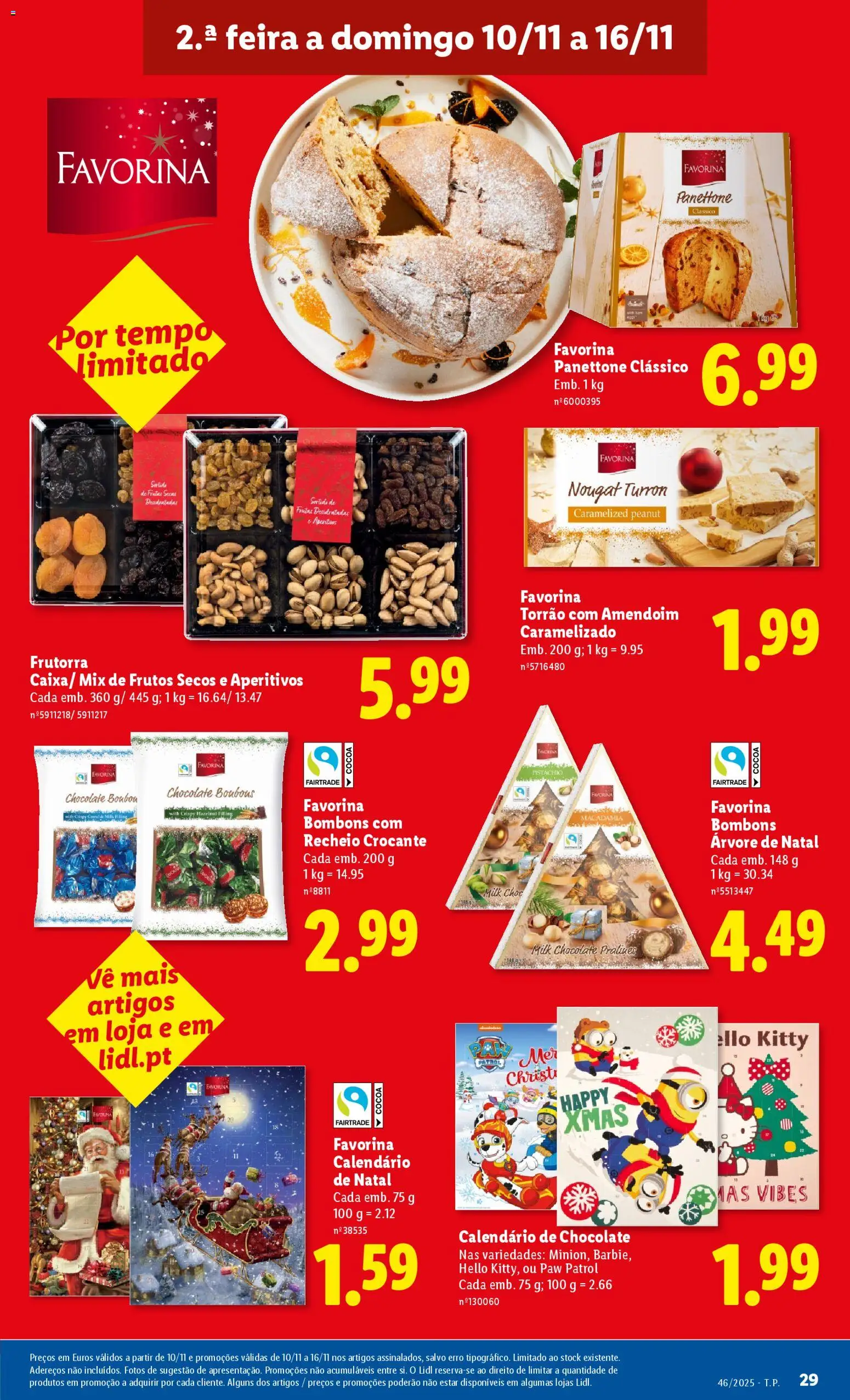 Lidl folheto │ válido de 10.11.2025 | Página: 29 | Produtos: Árvore de natal, Chocolates, Chocolate