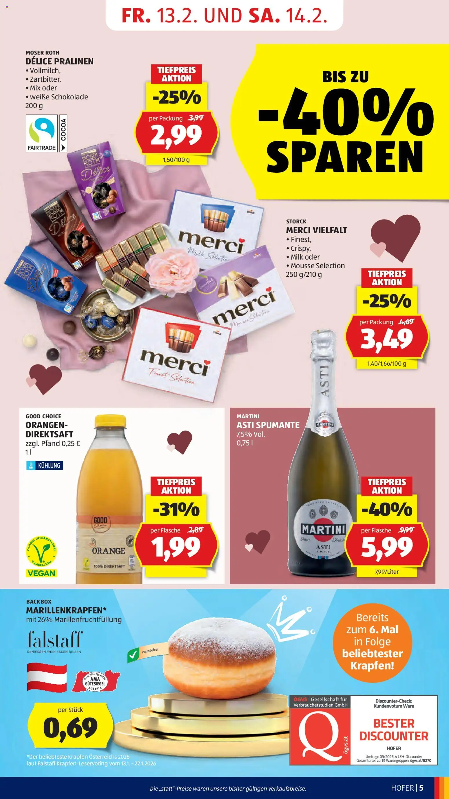 Hofer AT akciós ujság - amely érvényes a következő dátumtól: 13.02.2026 | Oldal: 7 | Termékek: Vegán